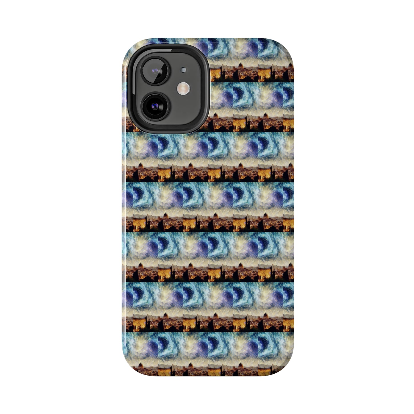 AImagination Collection iPhone Tough Case - "Starry Jerusalem" - The God Ball Originals by Chris Rabalais (2024)