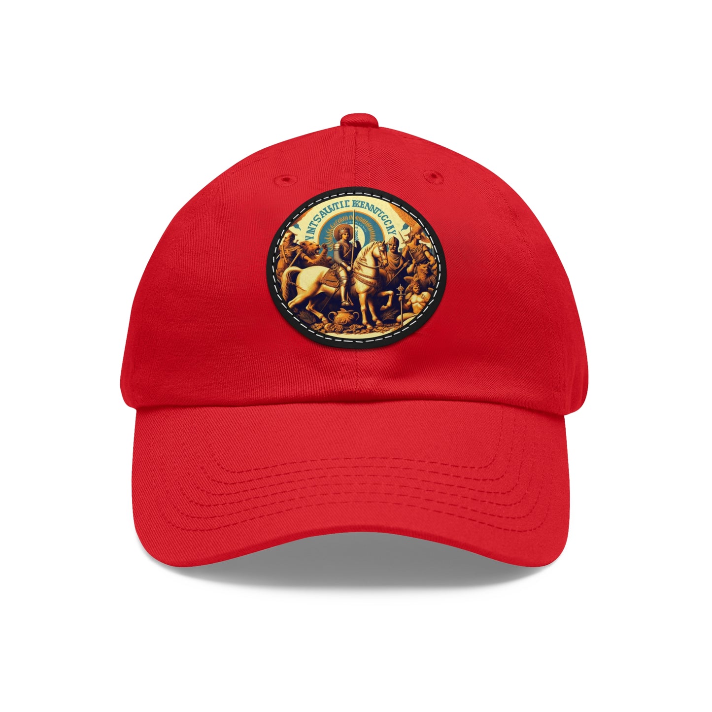 Kentucky Vintage Christian Crusader Campaign Hat - Chino Twill Leather Logo - 100% Charity - The God Vote Collection by Chris Rabalais