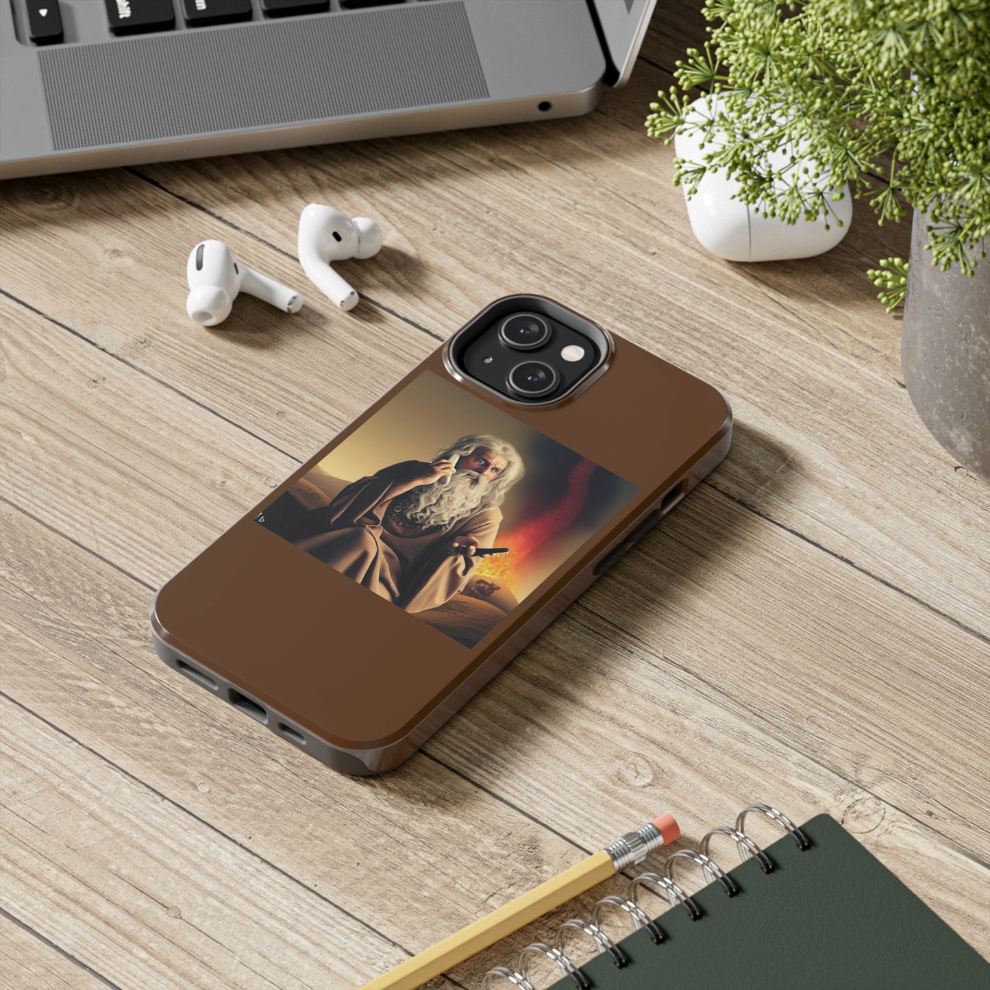 AImagination Collection iPhone Tough Case - "Warning Ignored" - The God Ball Originals by Chris Rabalais (2024)