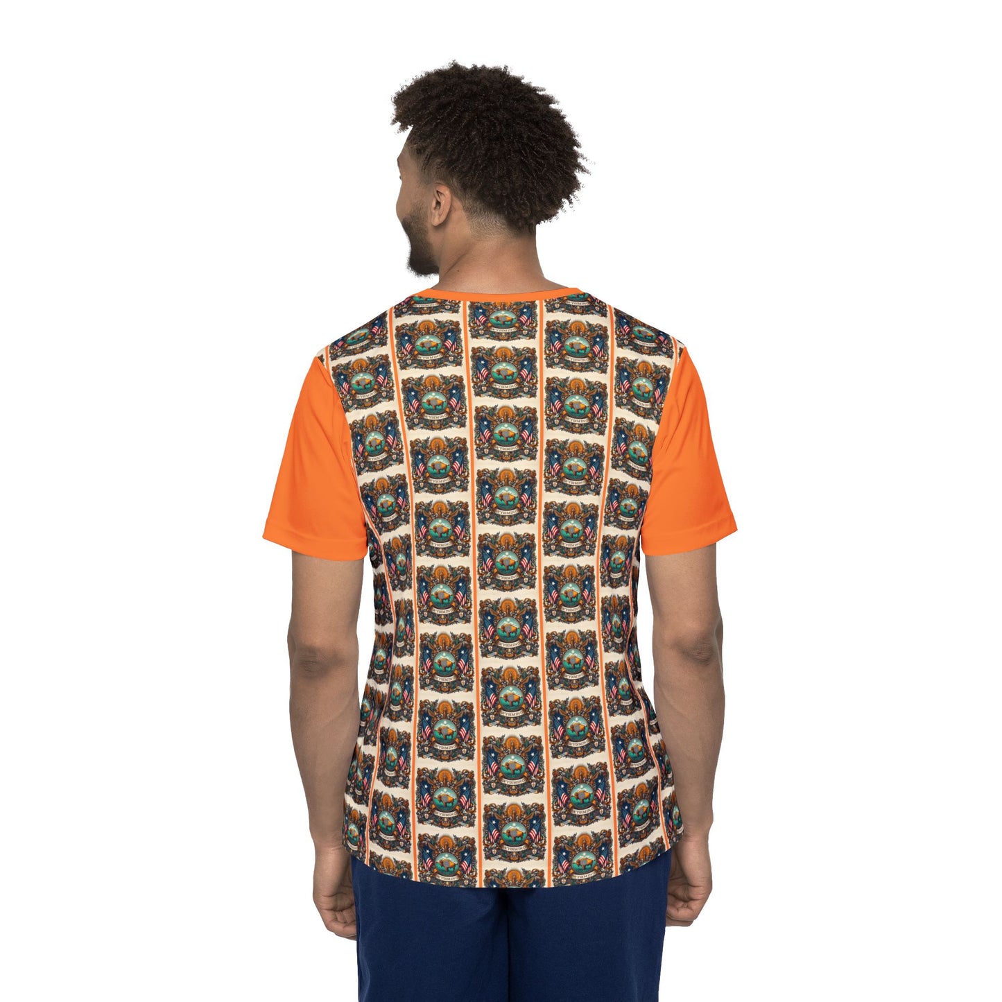 Wyoming Vintage Christian Crusader - Premium Sports Jersey - USA - 100% Charity Benefit - The God Vote Collection by Chris Rabalais