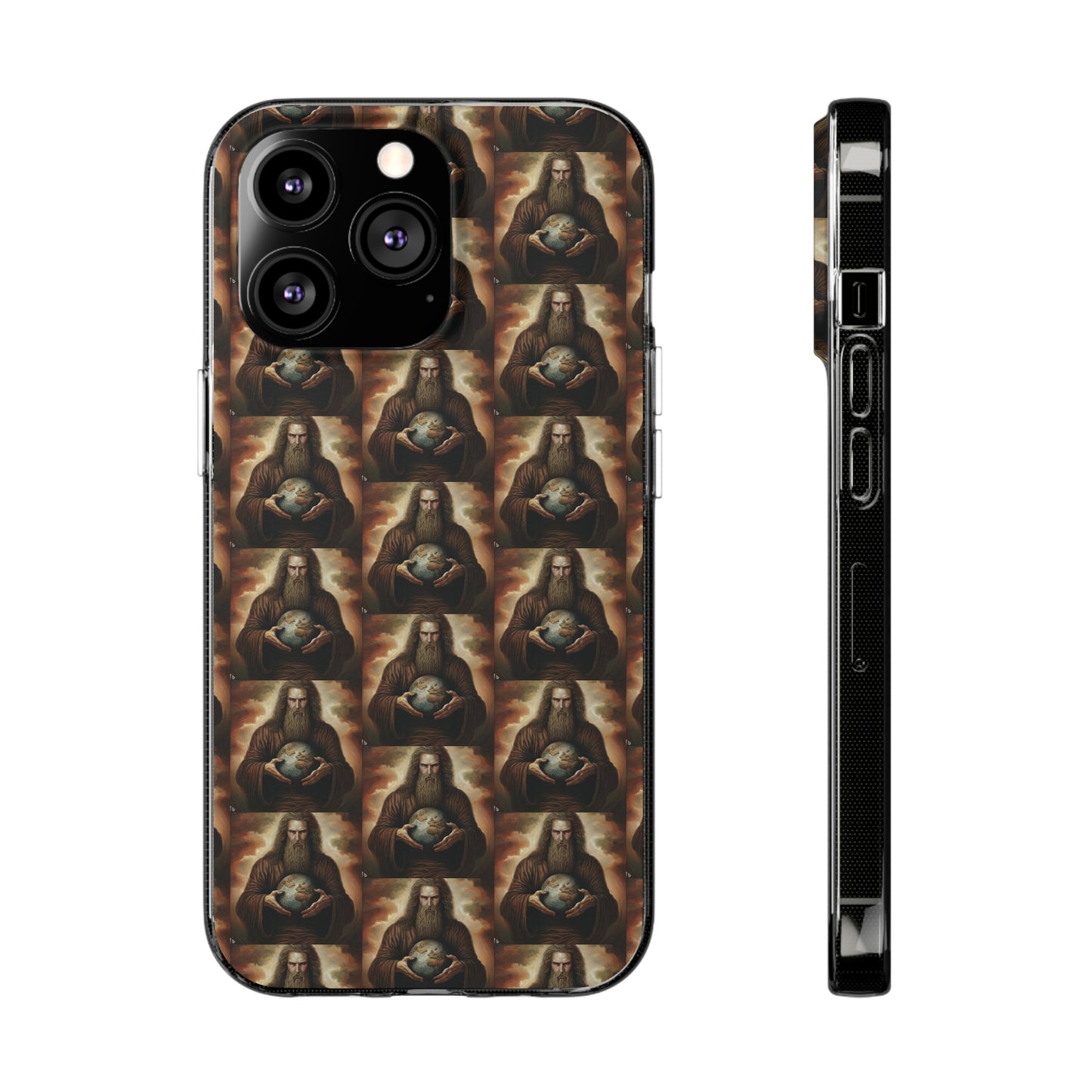 AImagination Collection Soft Phone Cases - "Yahweh's World" - The God Ball Originals by Chris Rabalais (2024)