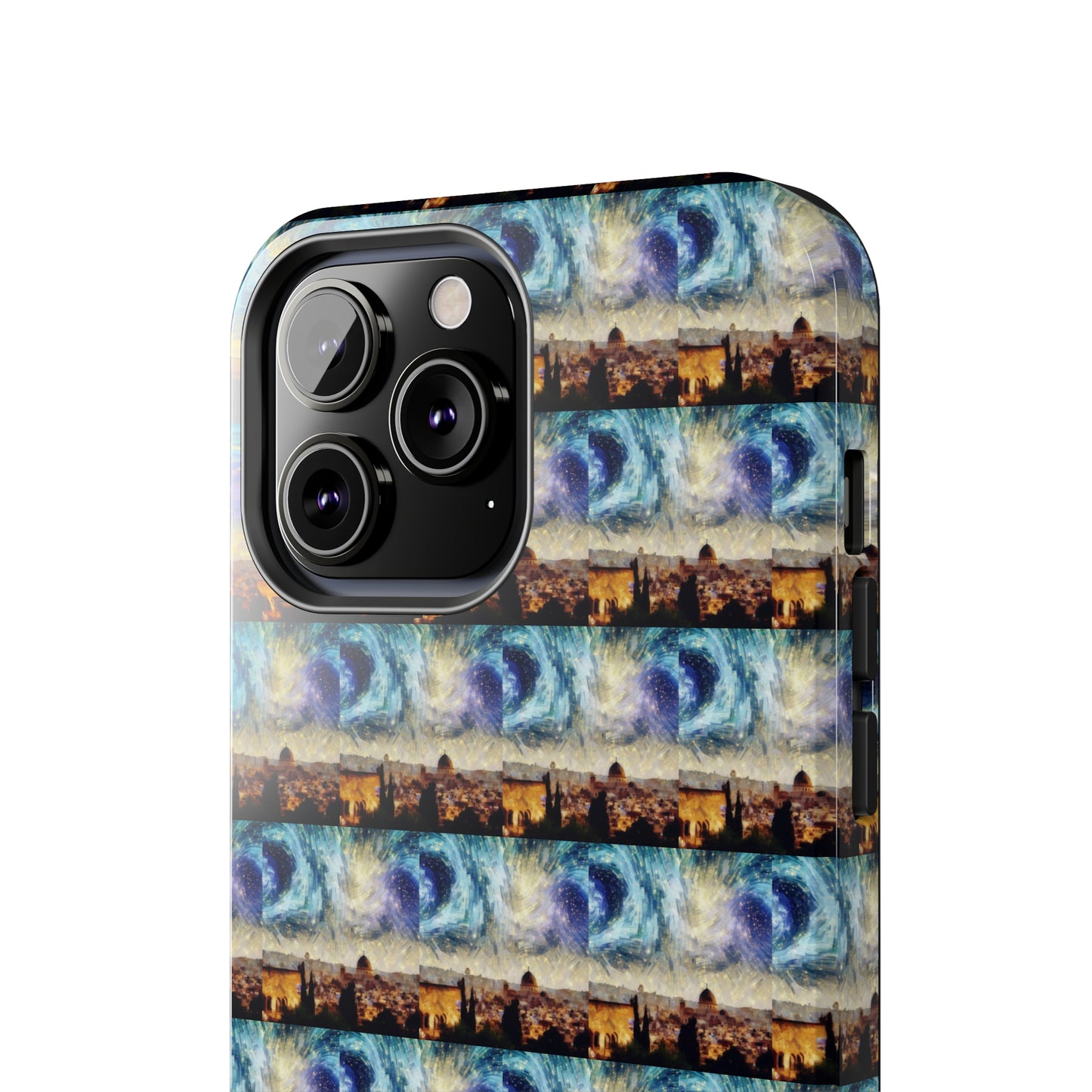 AImagination Collection iPhone Tough Case - "Starry Jerusalem" - The God Ball Originals by Chris Rabalais (2024)