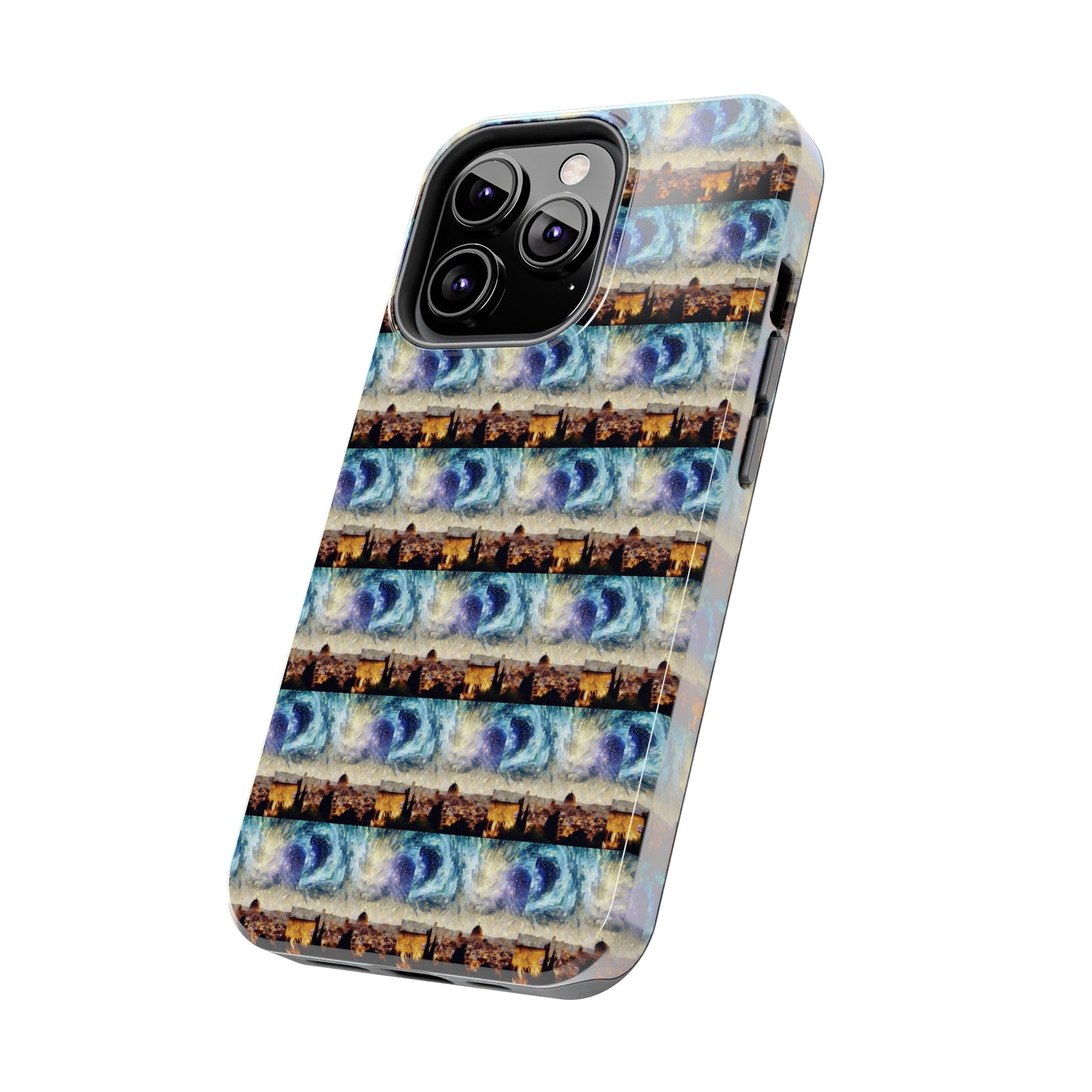 AImagination Collection iPhone Tough Case - "Starry Jerusalem" - The God Ball Originals by Chris Rabalais (2024)