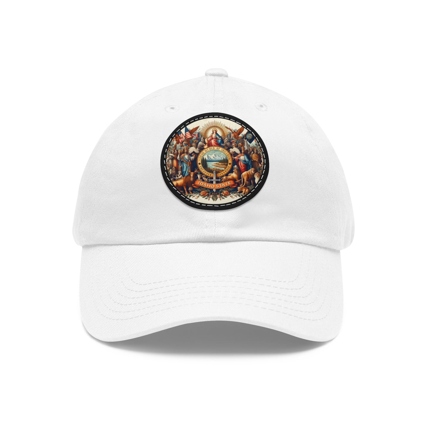 Idaho Vintage Christian Crusader Campaign Hat - Chino Twill Leather Logo - 100% Charity - The God Vote Collection by Chris Rabalais
