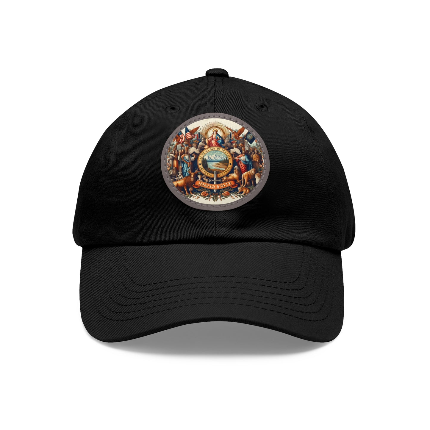 Idaho Vintage Christian Crusader Campaign Hat - Chino Twill Leather Logo - 100% Charity - The God Vote Collection by Chris Rabalais