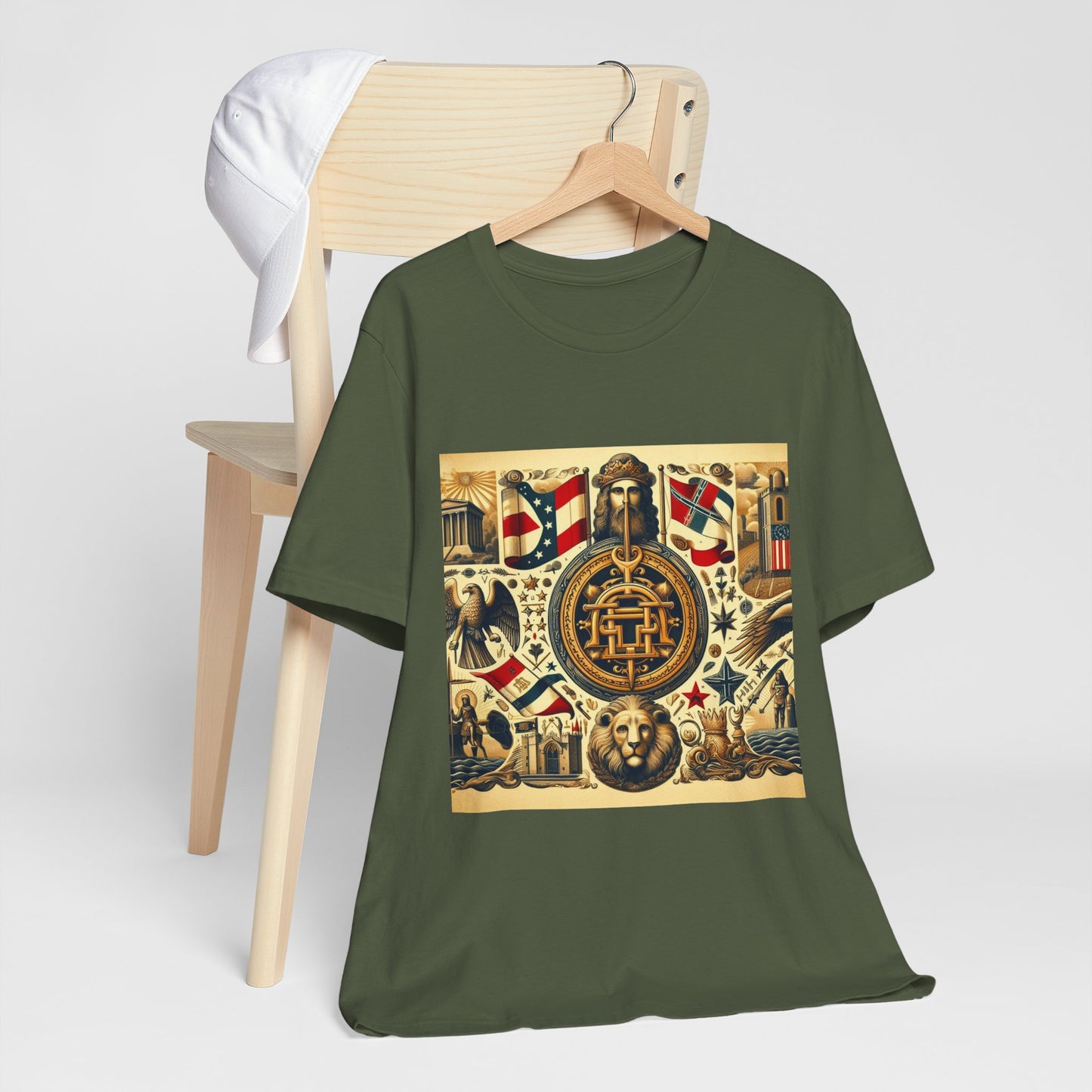 Georgia Vintage Christian Crusader - Unisex Jersey Tee - USA - 100% Charity Benefit - The God Vote Collection by Chris Rabalais