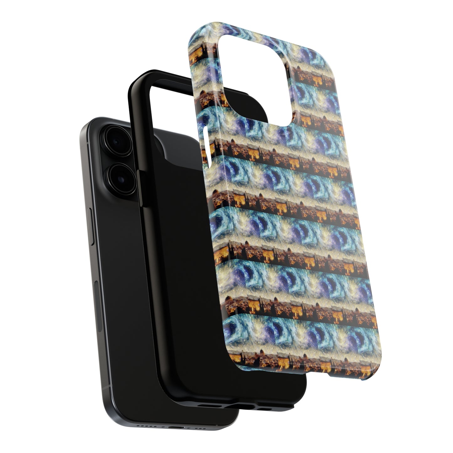AImagination Collection iPhone Tough Case - "Starry Jerusalem" - The God Ball Originals by Chris Rabalais (2024)