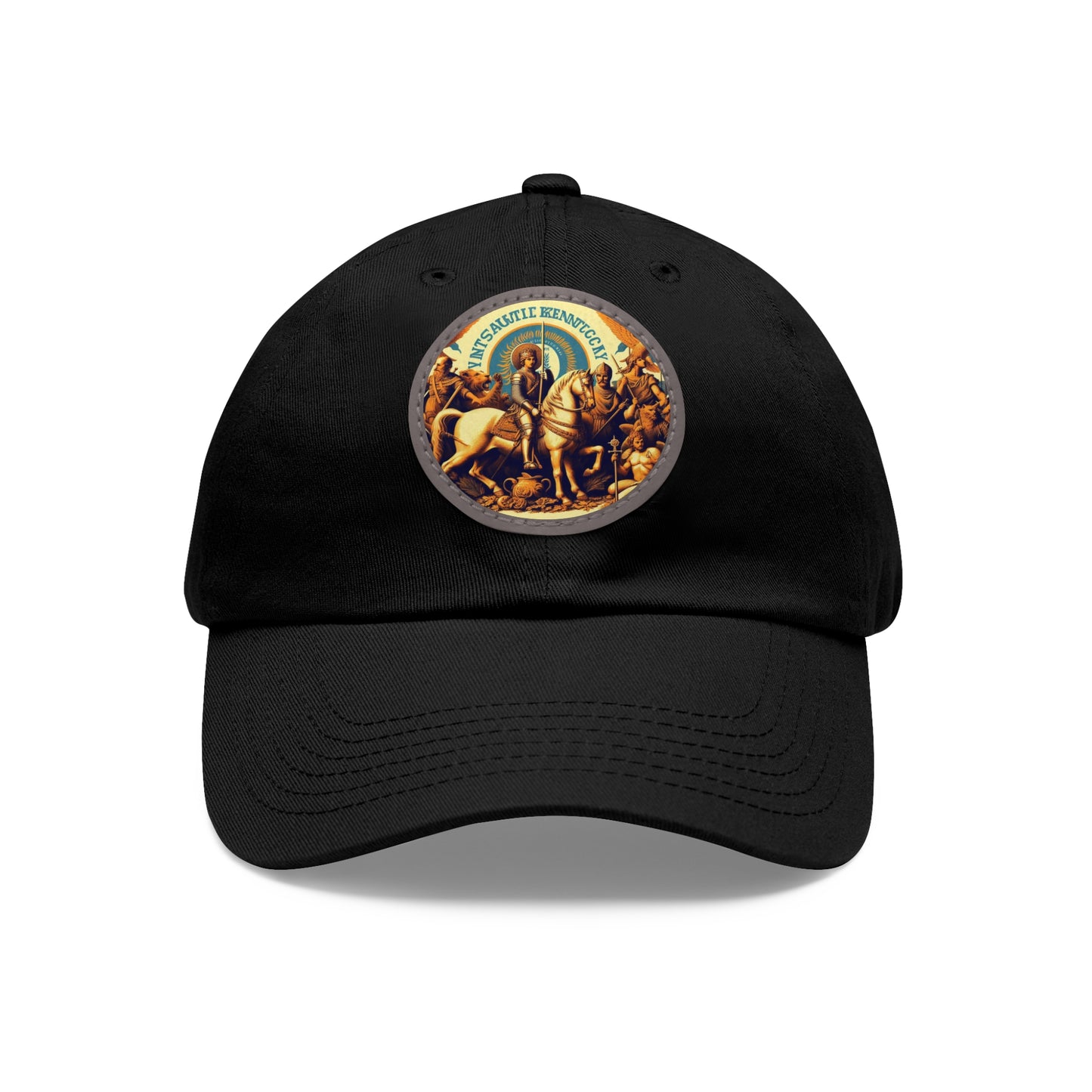 Kentucky Vintage Christian Crusader Campaign Hat - Chino Twill Leather Logo - 100% Charity - The God Vote Collection by Chris Rabalais