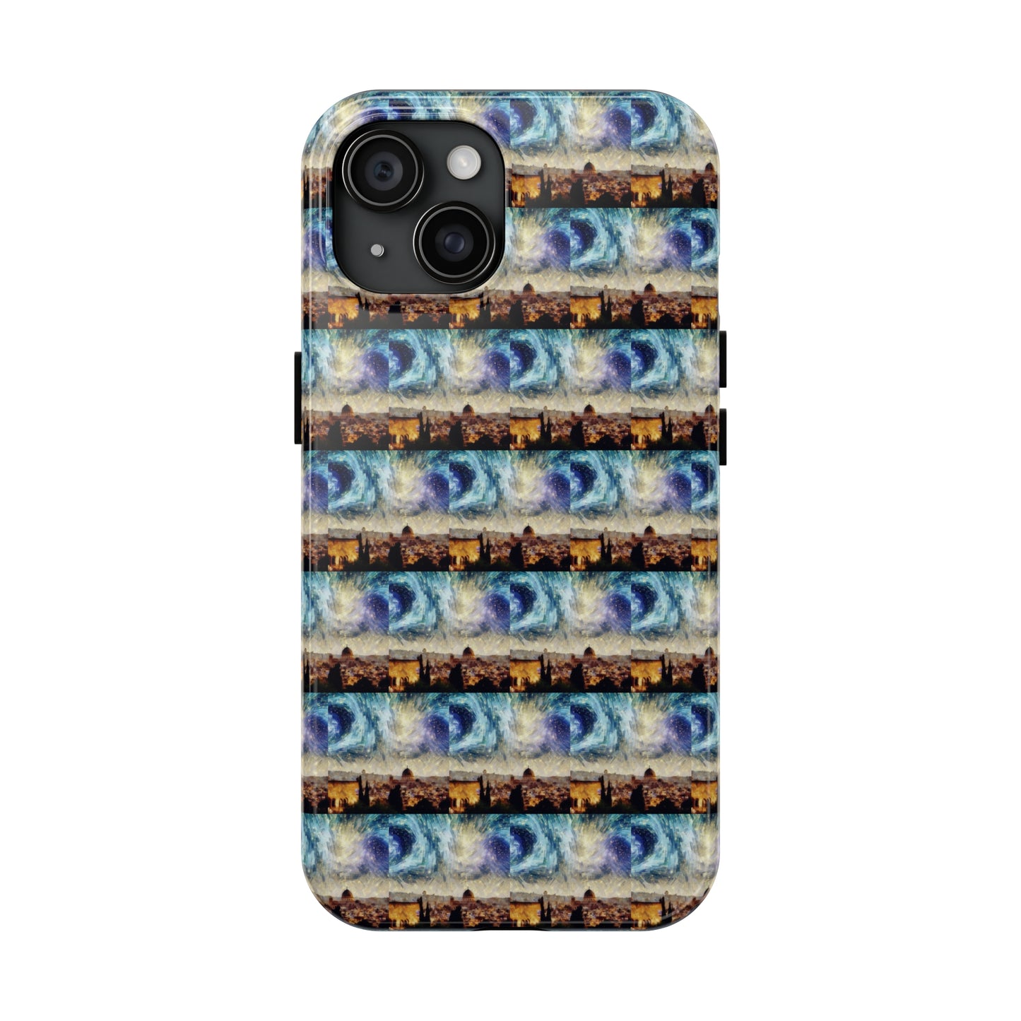AImagination Collection iPhone Tough Case - "Starry Jerusalem" - The God Ball Originals by Chris Rabalais (2024)