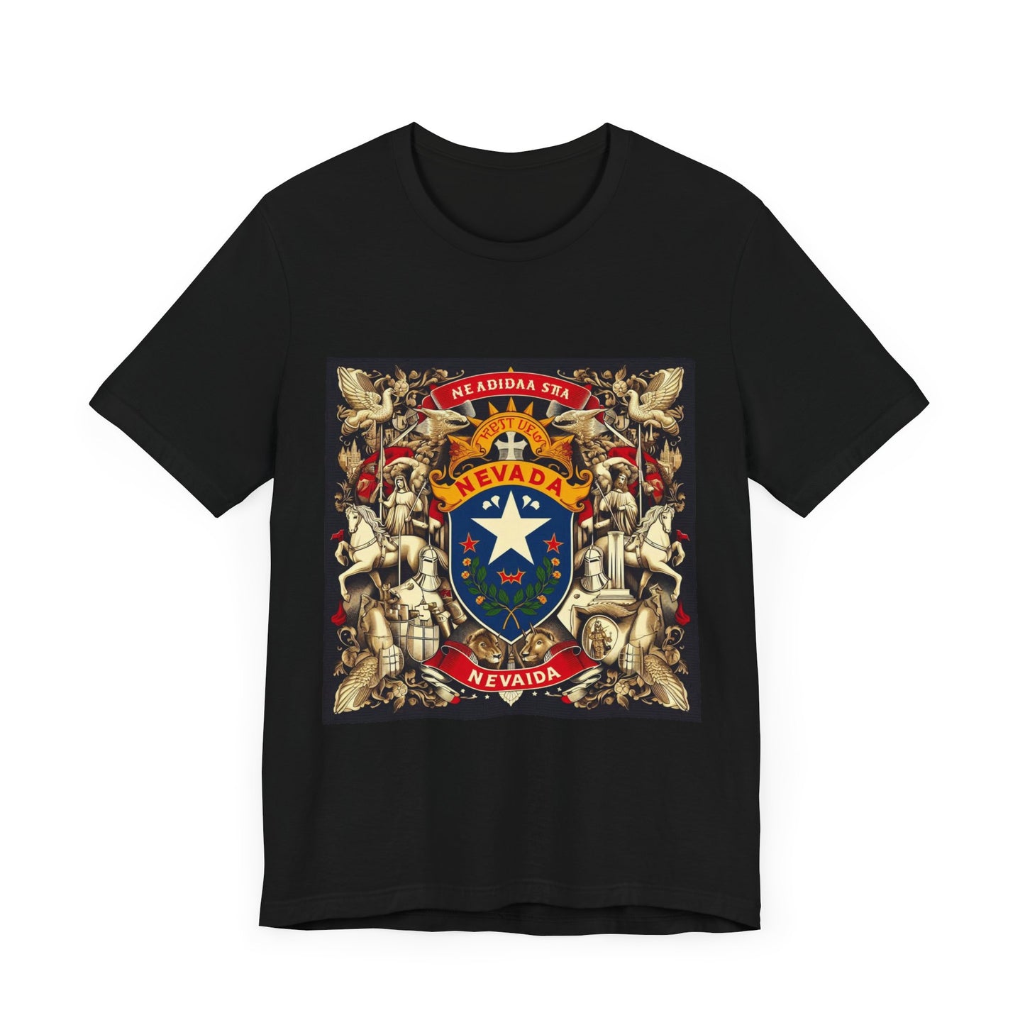 Nevada Vintage Christian Crusader - Unisex Jersey Tee - USA - 100% Charity Benefit - The God Vote Collection by Chris Rabalais