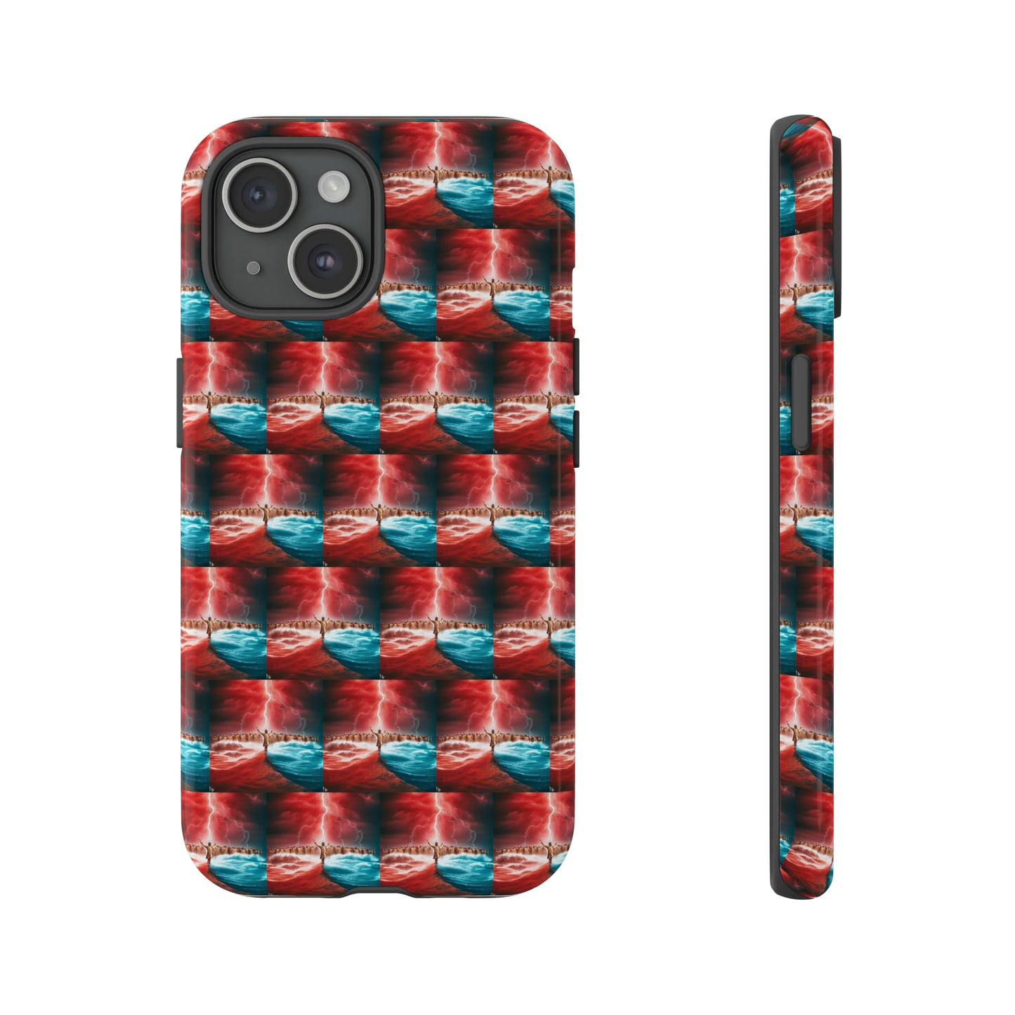 AImagination Collection iPhone Tough Case - "Standing in the Gap" - The God Ball Originals by Chris Rabalais (2024)