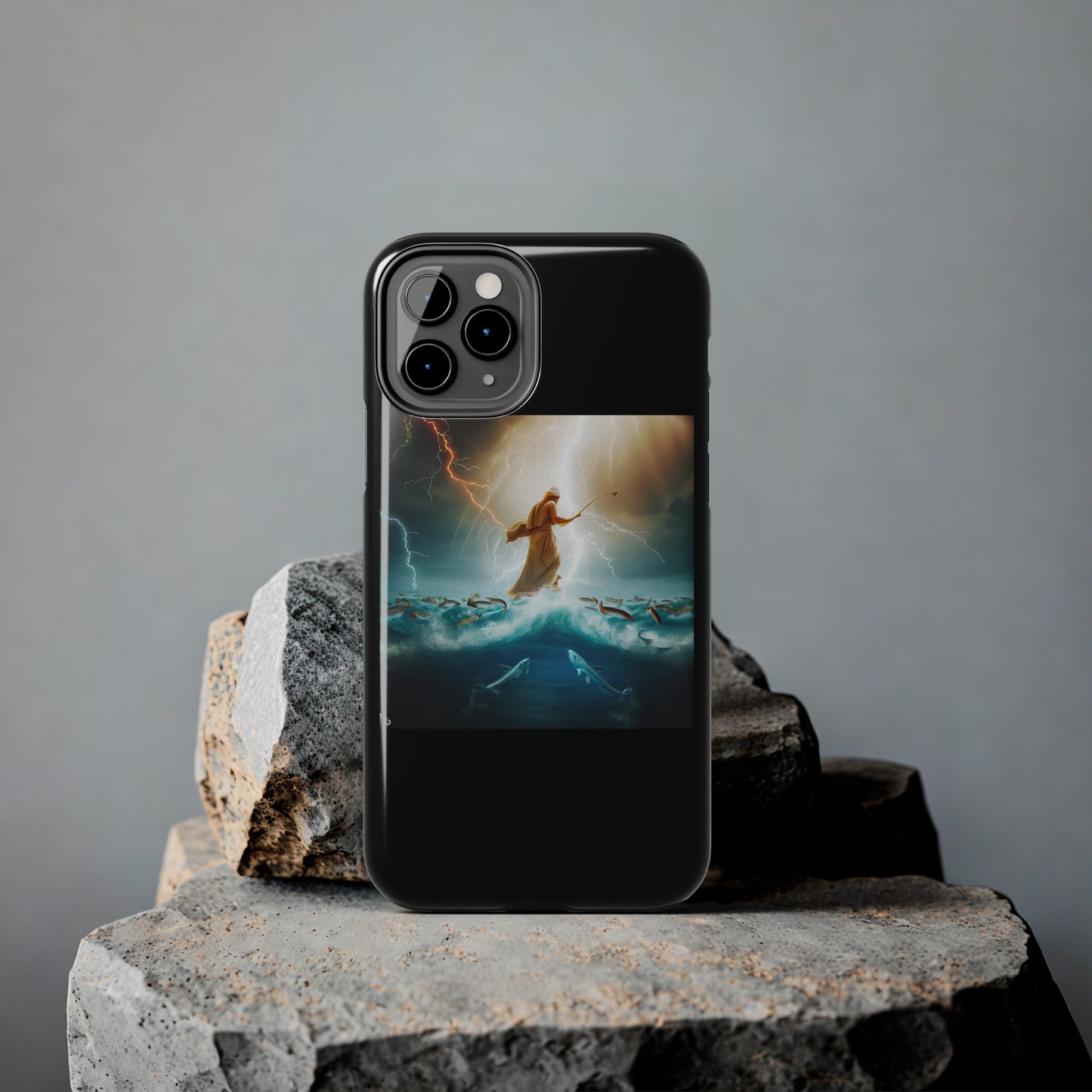 AImagination Collection iPhone Tough Case - "Fishing" - The God Ball Originals by Chris Rabalais (2024)