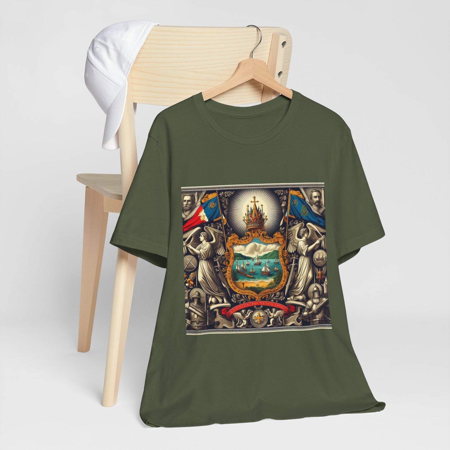 Vermont Vintage Christian Crusader - Unisex Jersey Tee - USA - 100% Charity Benefit - The God Vote Collection by Chris Rabalais