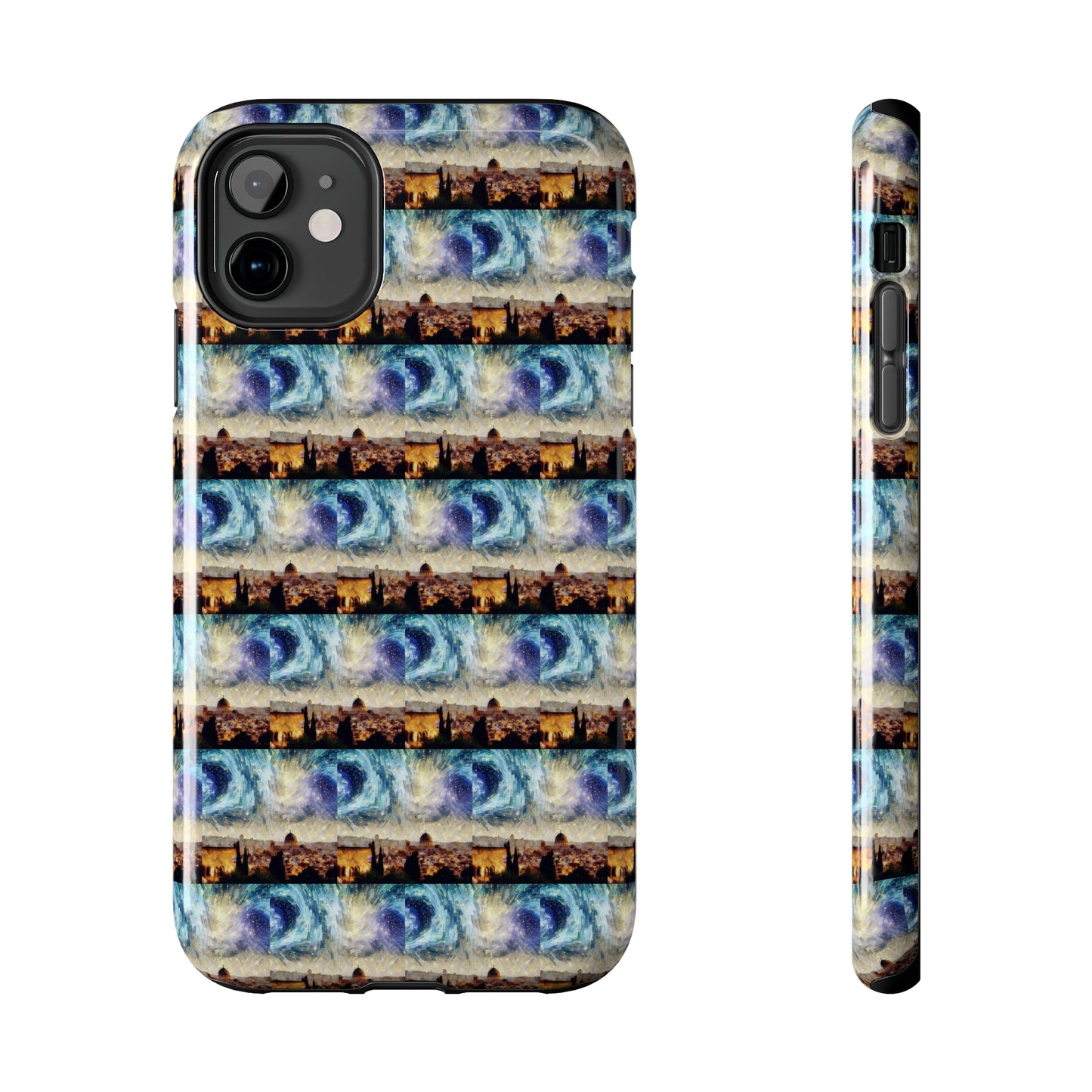 AImagination Collection iPhone Tough Case - "Starry Jerusalem" - The God Ball Originals by Chris Rabalais (2024)