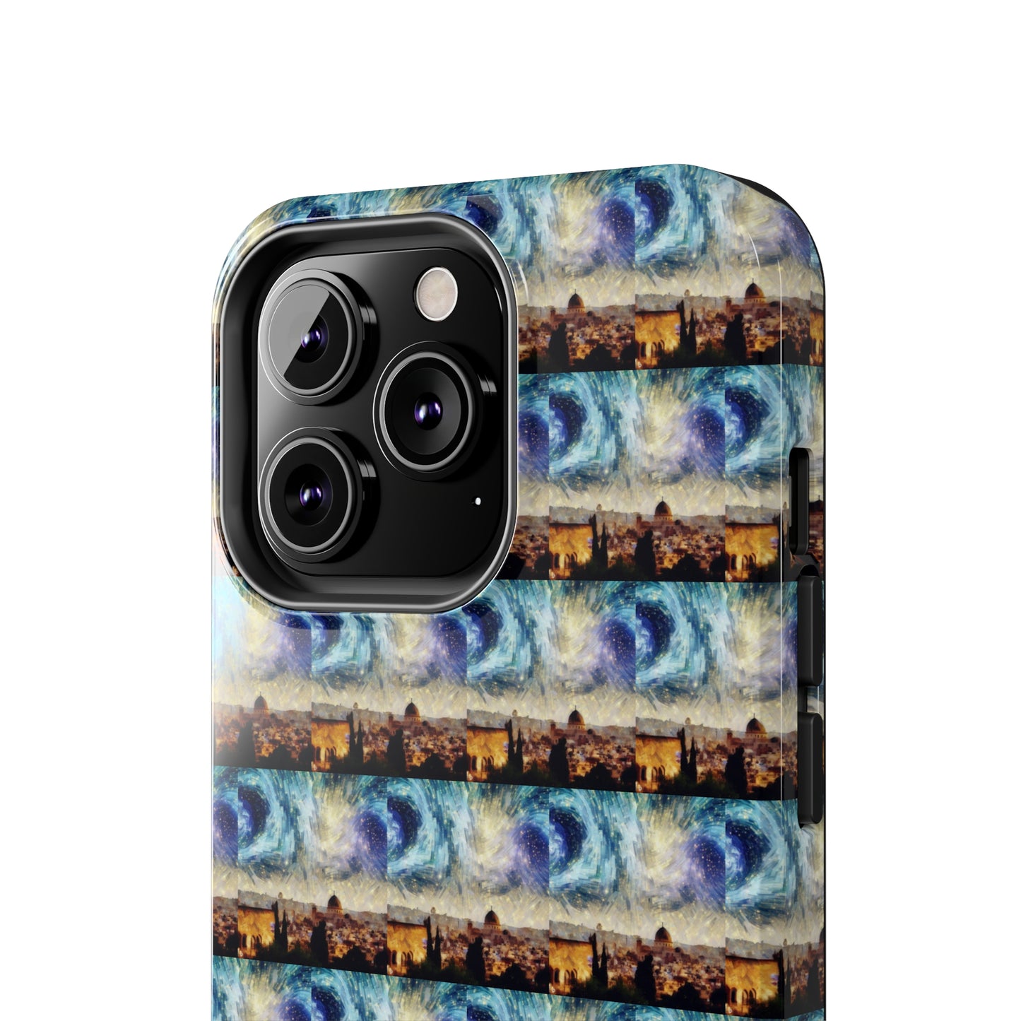 AImagination Collection iPhone Tough Case - "Starry Jerusalem" - The God Ball Originals by Chris Rabalais (2024)