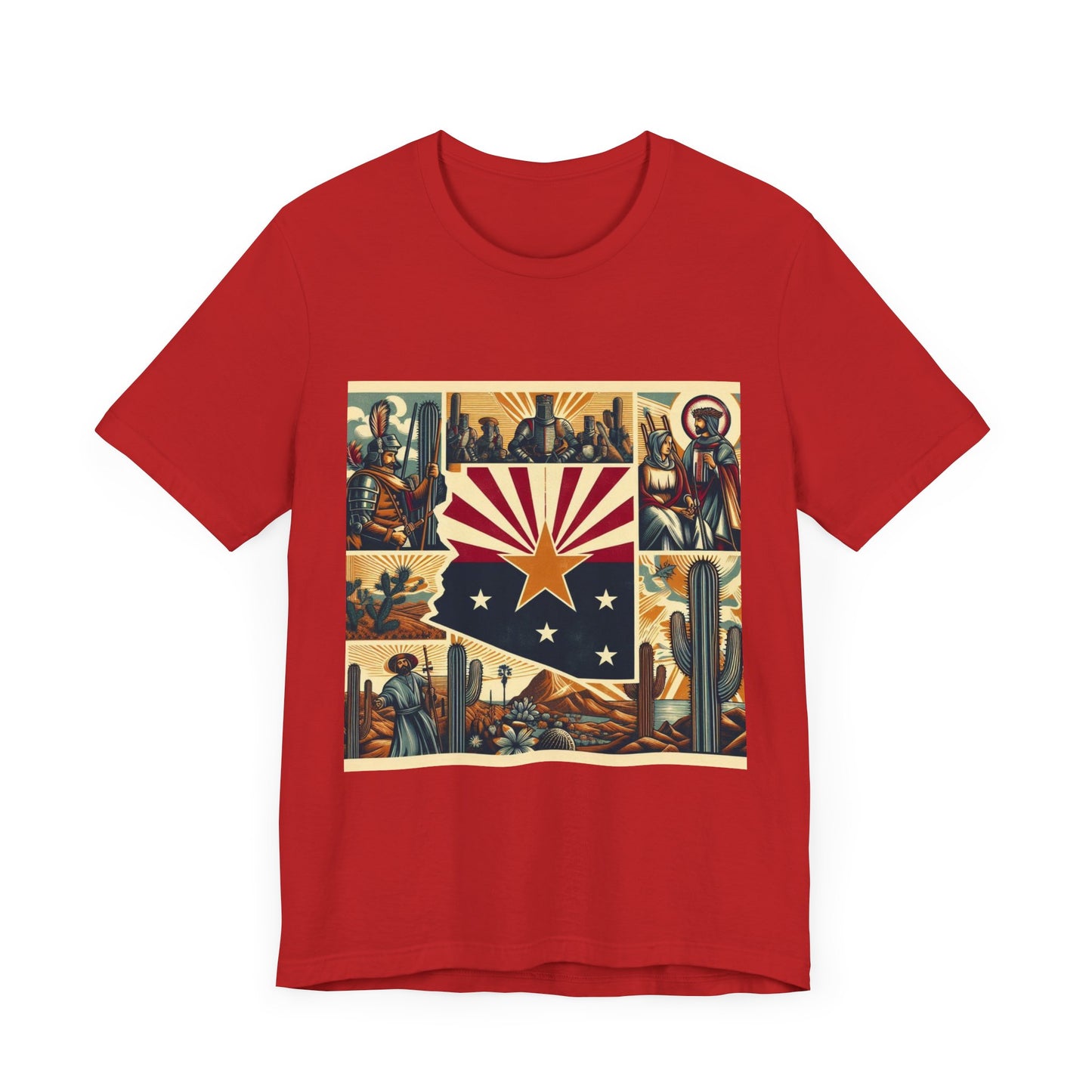 Arizona Vintage Christian Crusader - Unisex Jersey Tee - USA - 100% Charity Benefit - The God Vote Collection by Chris Rabalais