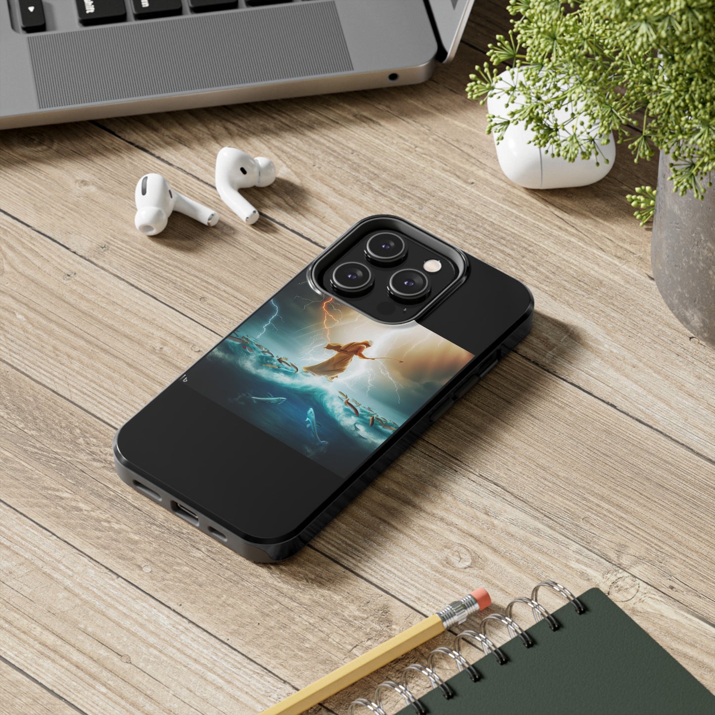 AImagination Collection iPhone Tough Case - "Fishing" - The God Ball Originals by Chris Rabalais (2024)
