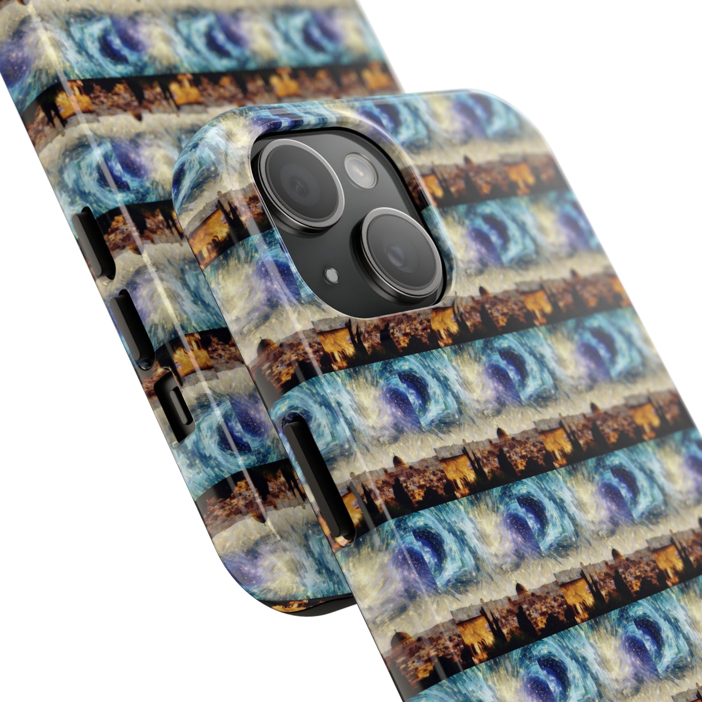 AImagination Collection iPhone Tough Case - "Starry Jerusalem" - The God Ball Originals by Chris Rabalais (2024)