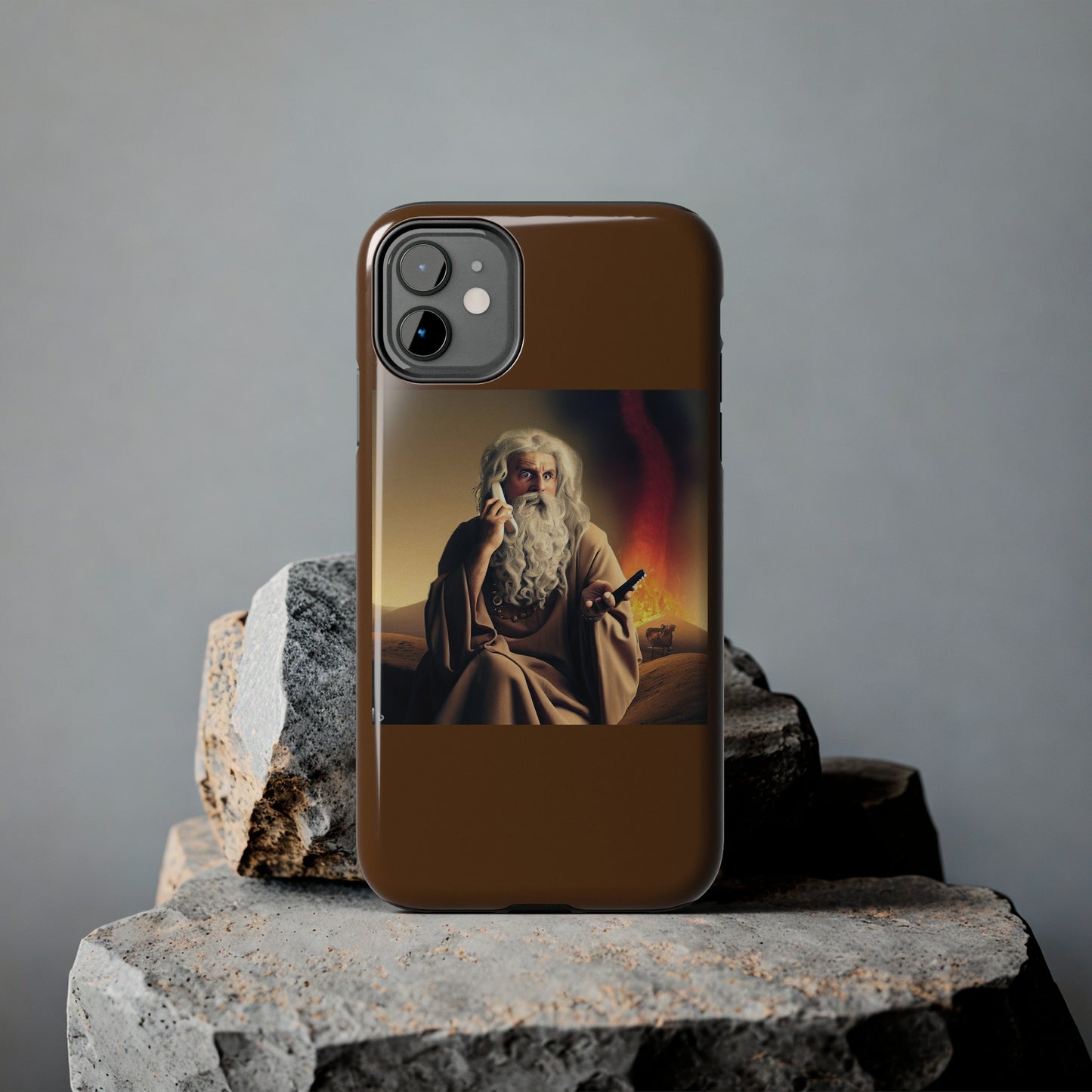 AImagination Collection iPhone Tough Case - "Warning Ignored" - The God Ball Originals by Chris Rabalais (2024)