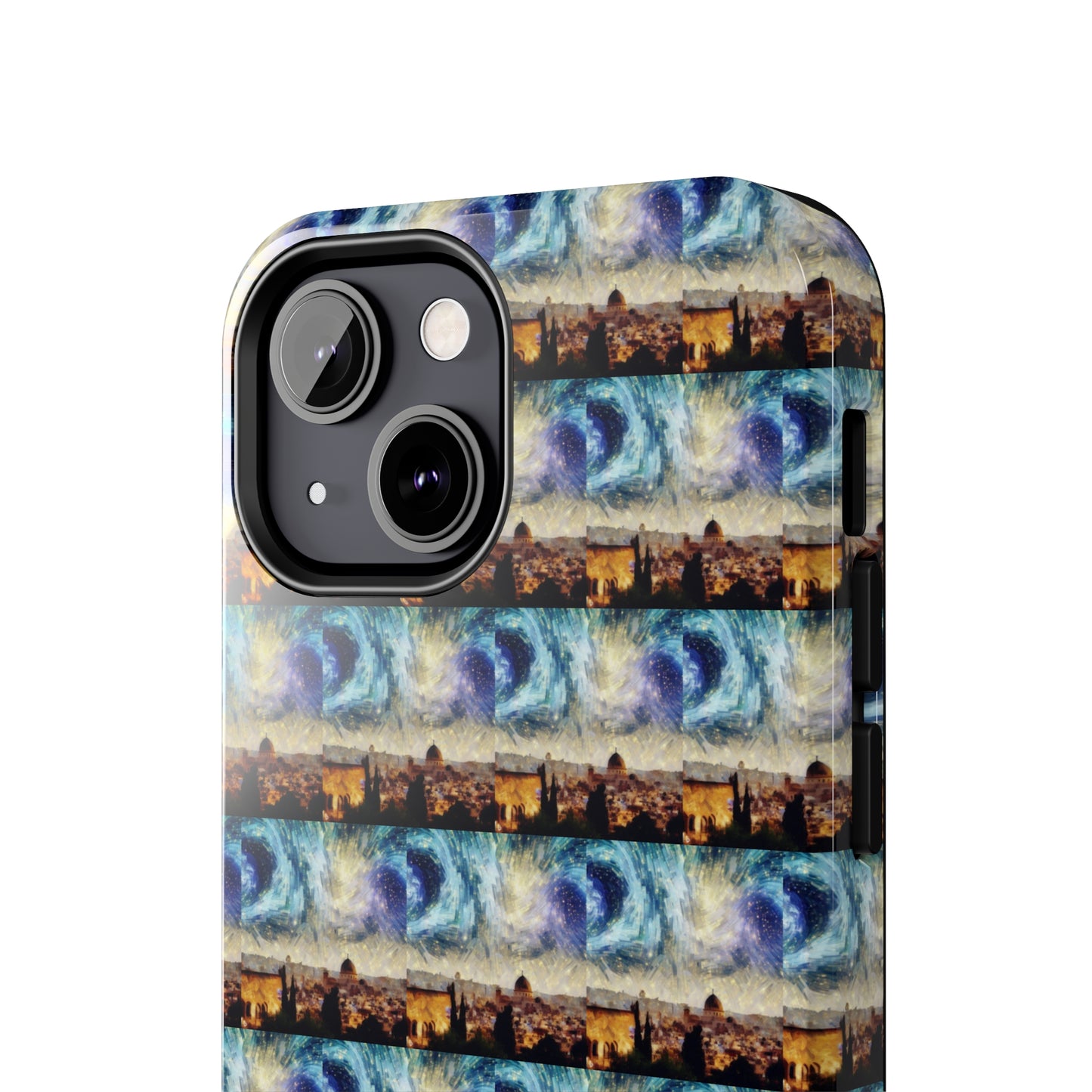 AImagination Collection iPhone Tough Case - "Starry Jerusalem" - The God Ball Originals by Chris Rabalais (2024)
