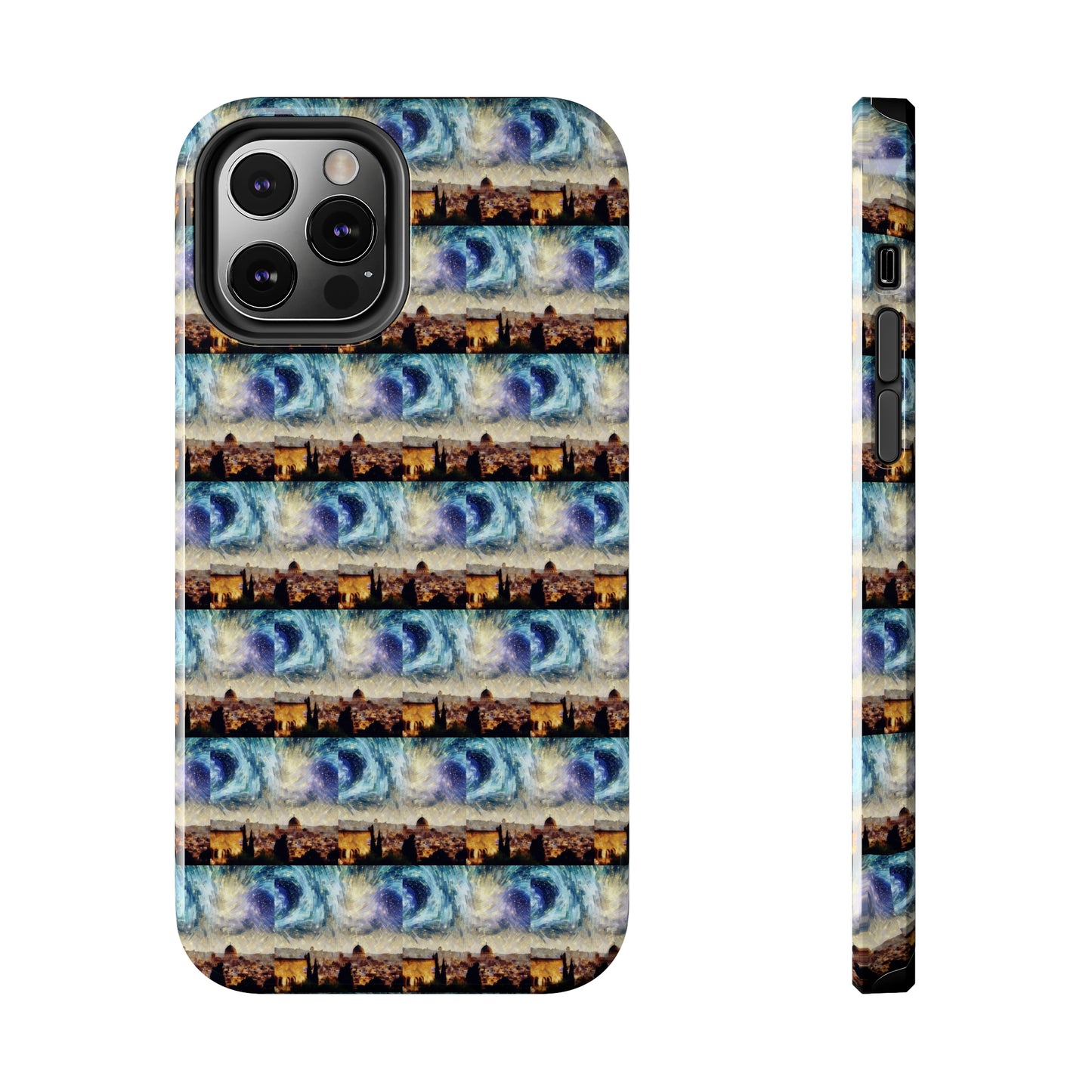 AImagination Collection iPhone Tough Case - "Starry Jerusalem" - The God Ball Originals by Chris Rabalais (2024)
