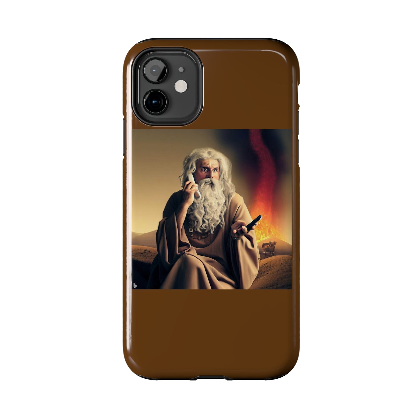 AImagination Collection iPhone Tough Case - "Warning Ignored" - The God Ball Originals by Chris Rabalais (2024)