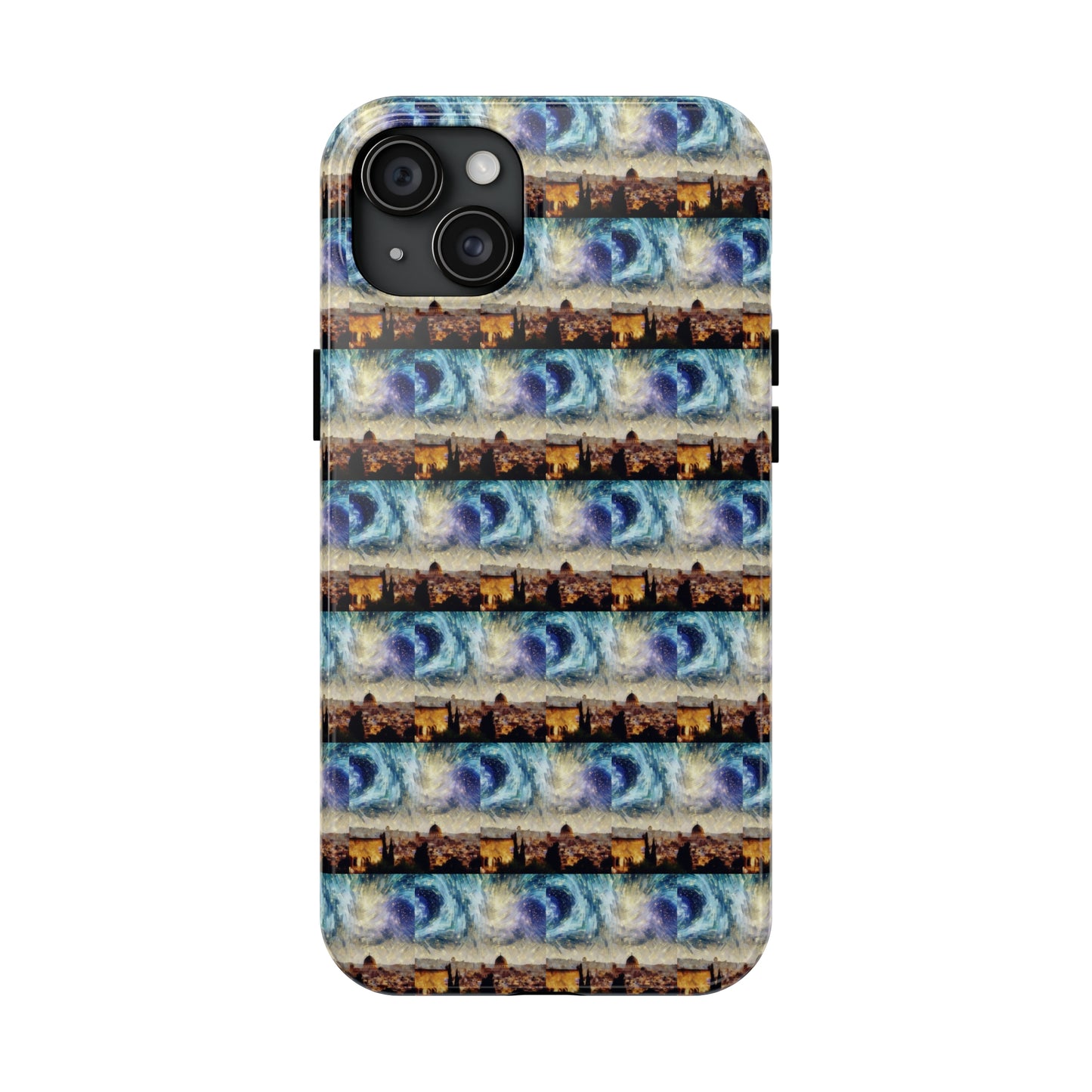 AImagination Collection iPhone Tough Case - "Starry Jerusalem" - The God Ball Originals by Chris Rabalais (2024)
