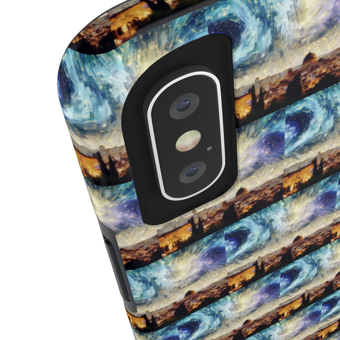 AImagination Collection iPhone Tough Case - "Starry Jerusalem" - The God Ball Originals by Chris Rabalais (2024)