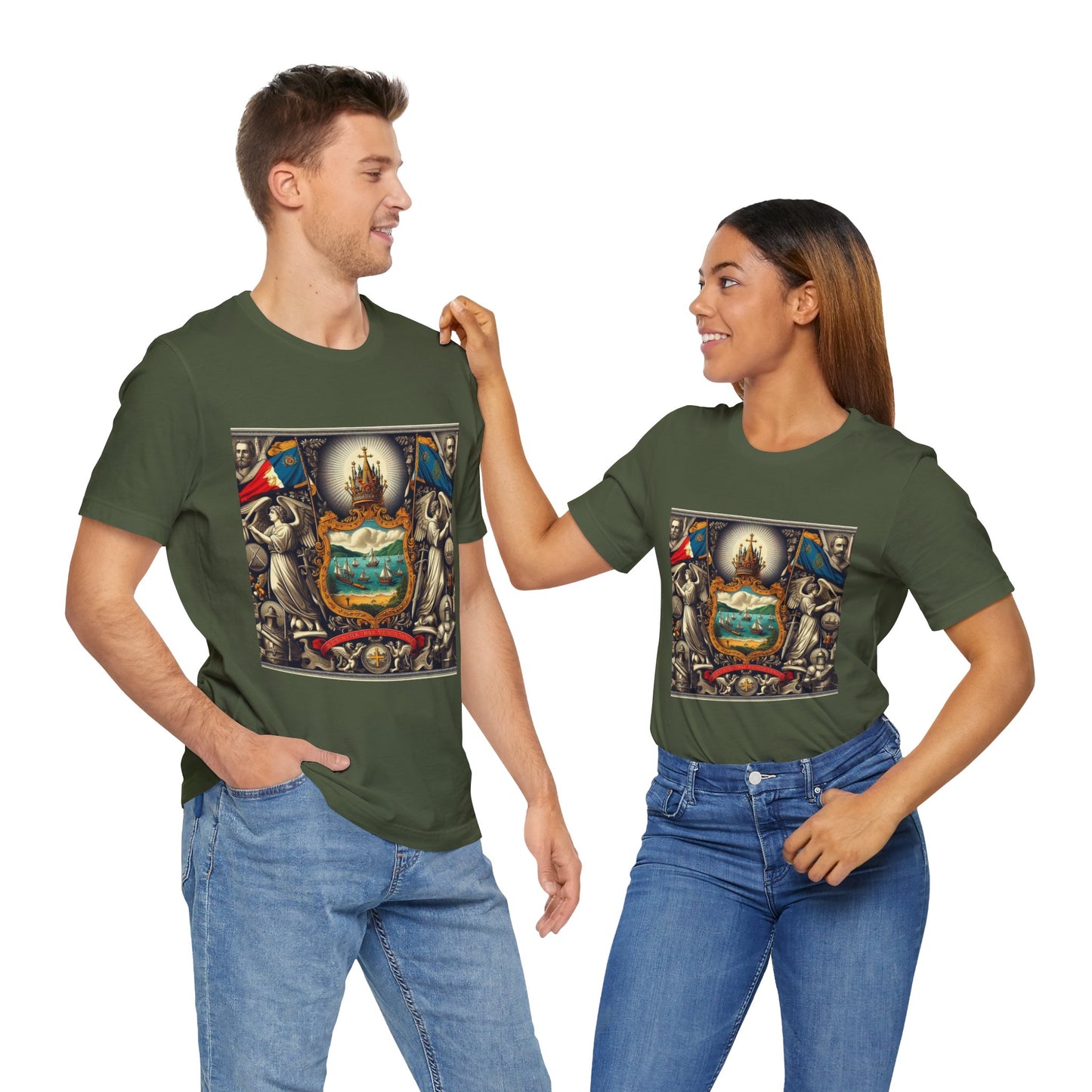 Vermont Vintage Christian Crusader - Unisex Jersey Tee - USA - 100% Charity Benefit - The God Vote Collection by Chris Rabalais