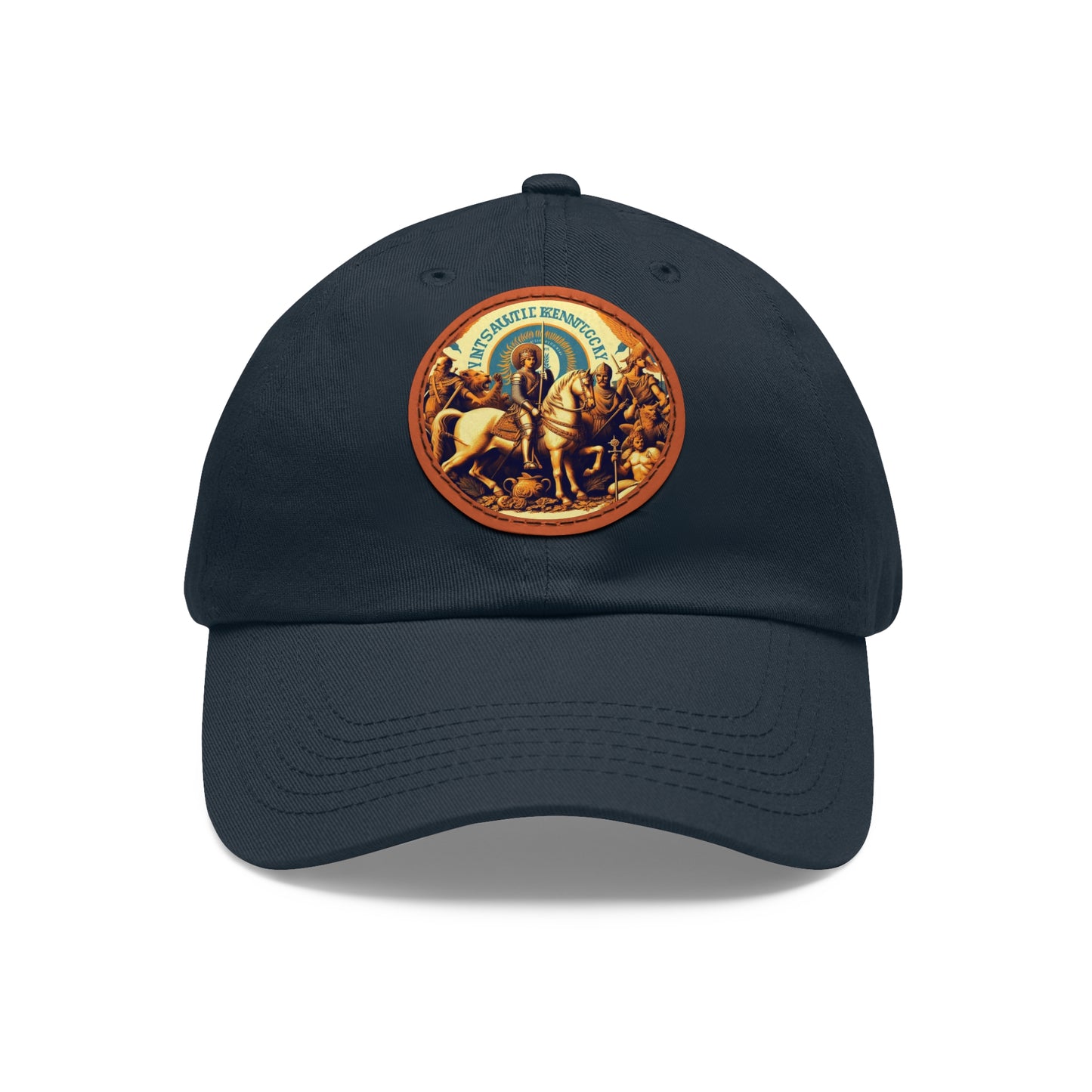 Kentucky Vintage Christian Crusader Campaign Hat - Chino Twill Leather Logo - 100% Charity - The God Vote Collection by Chris Rabalais