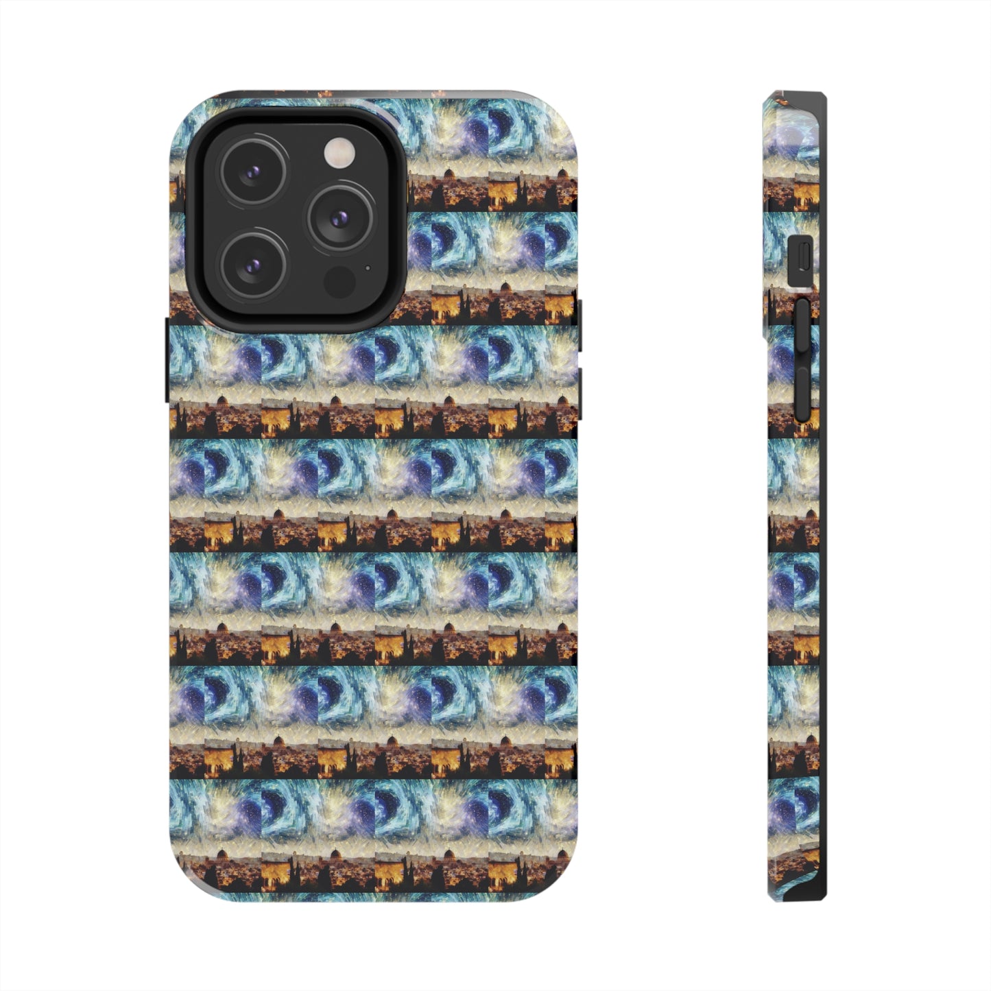 AImagination Collection iPhone Tough Case - "Starry Jerusalem" - The God Ball Originals by Chris Rabalais (2024)