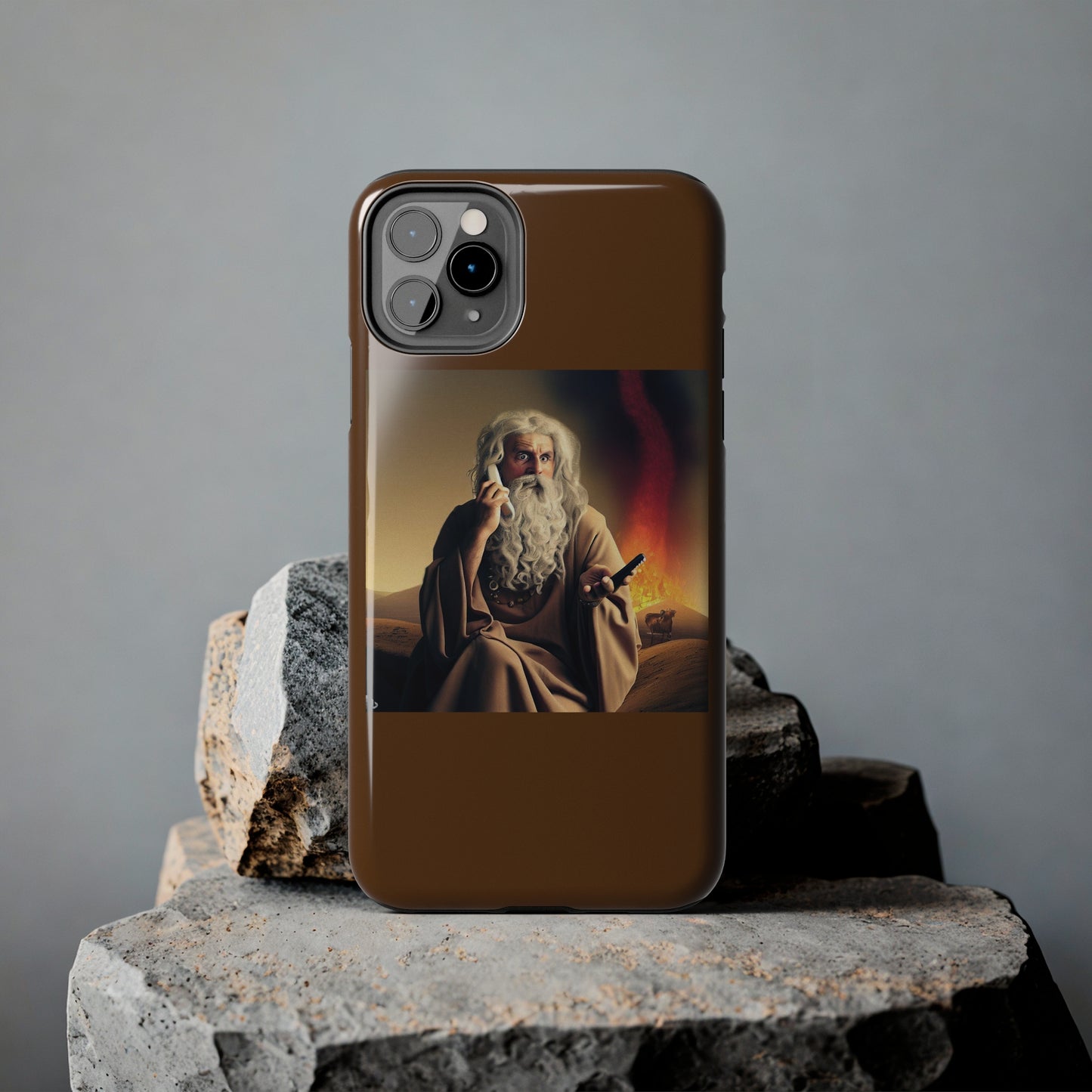 AImagination Collection iPhone Tough Case - "Warning Ignored" - The God Ball Originals by Chris Rabalais (2024)
