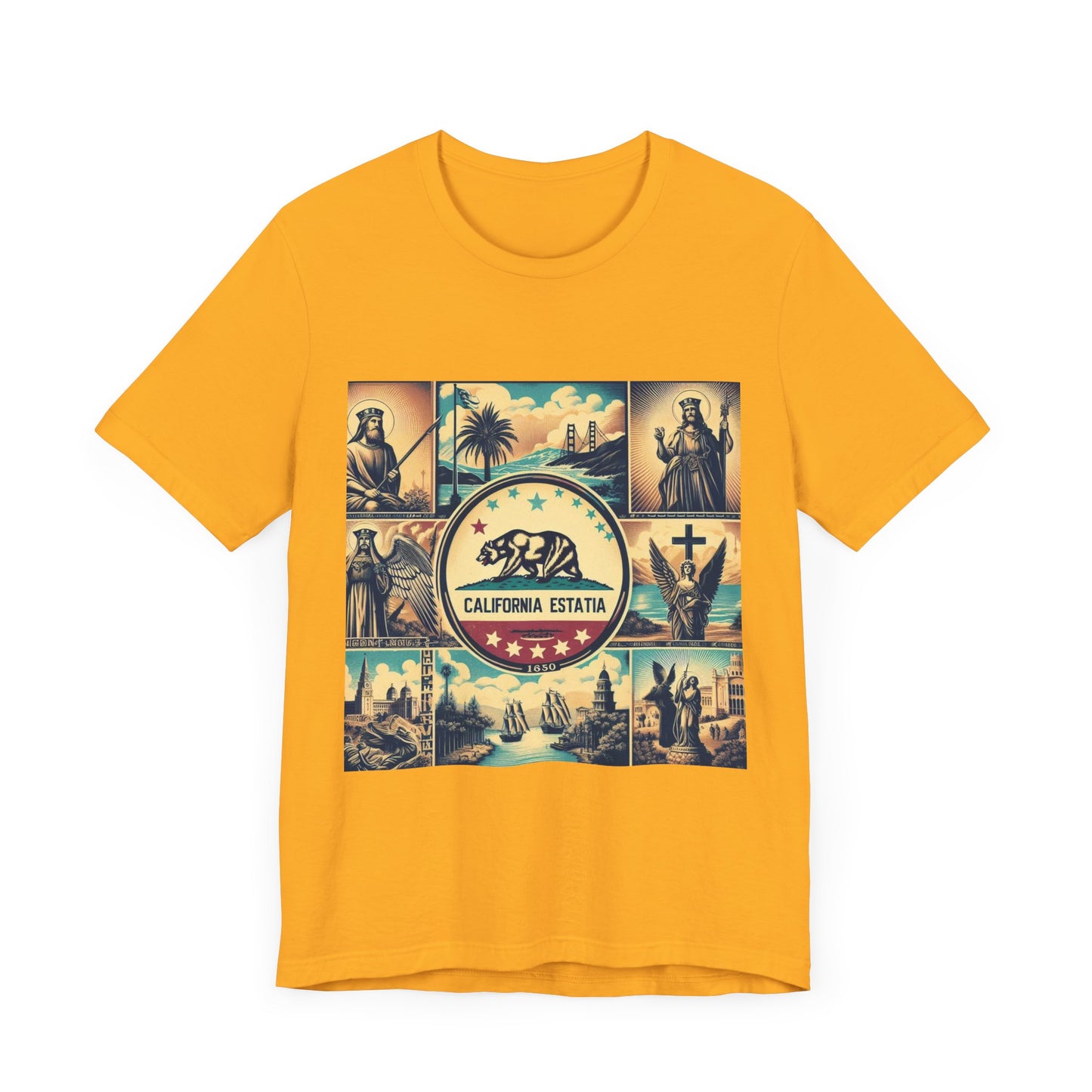 California Vintage Christian Crusader - Unisex Jersey Tee - USA - 100% Charity Benefit - The God Vote Collection by Chris Rabalais