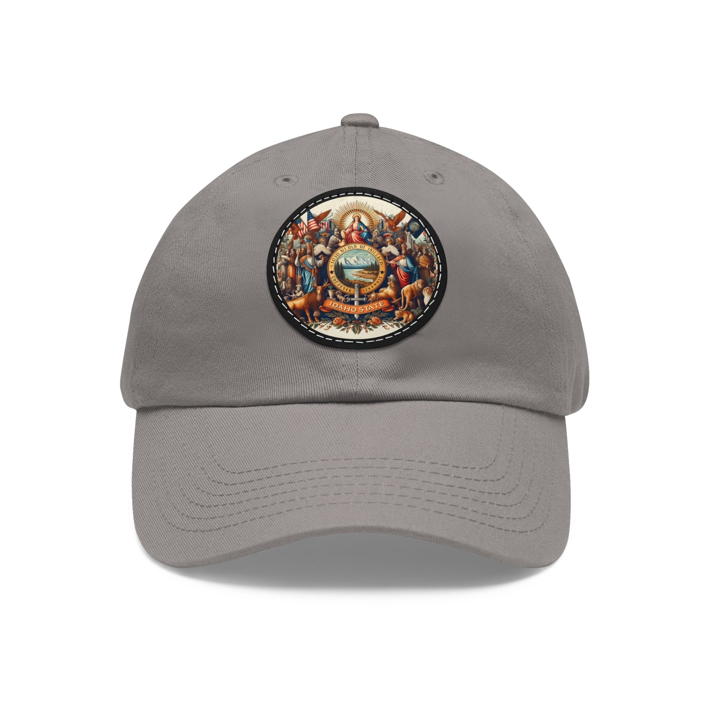 Idaho Vintage Christian Crusader Campaign Hat - Chino Twill Leather Logo - 100% Charity - The God Vote Collection by Chris Rabalais