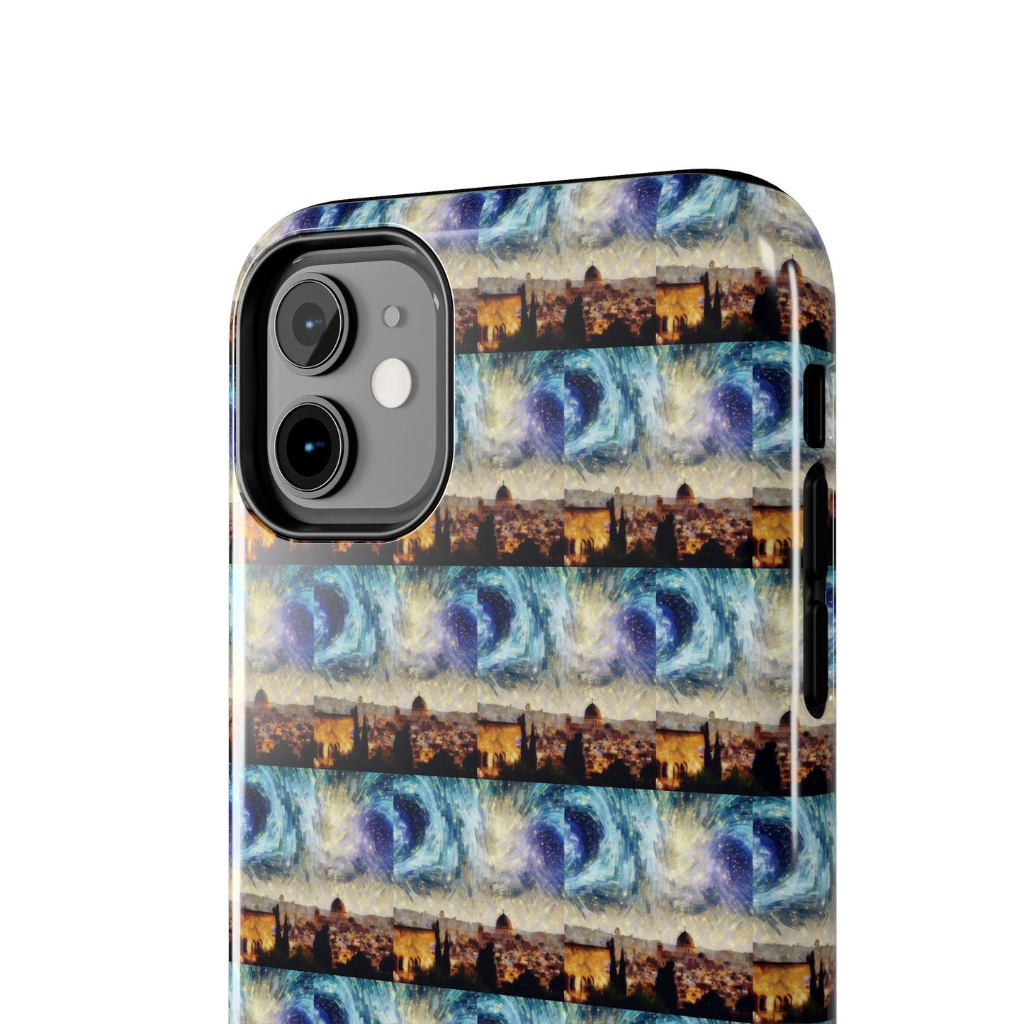 AImagination Collection iPhone Tough Case - "Starry Jerusalem" - The God Ball Originals by Chris Rabalais (2024)