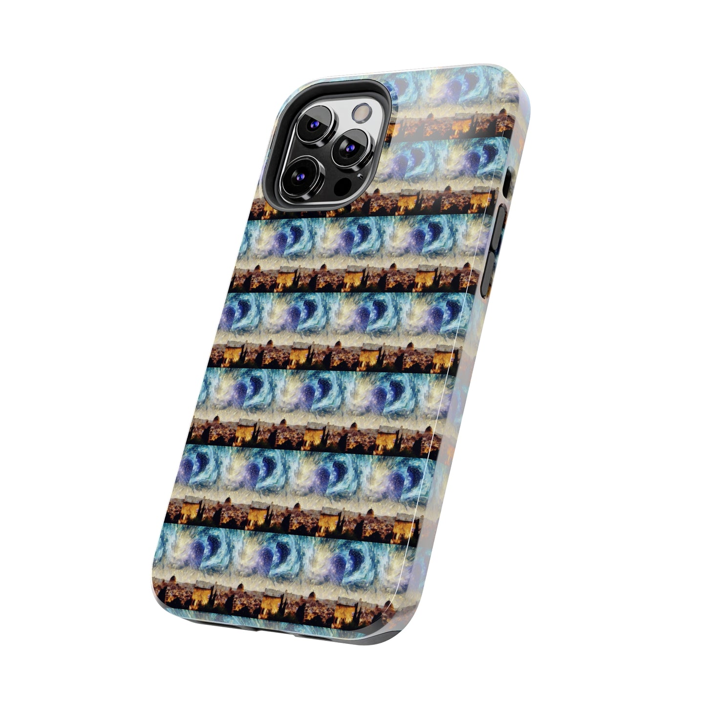 AImagination Collection iPhone Tough Case - "Starry Jerusalem" - The God Ball Originals by Chris Rabalais (2024)