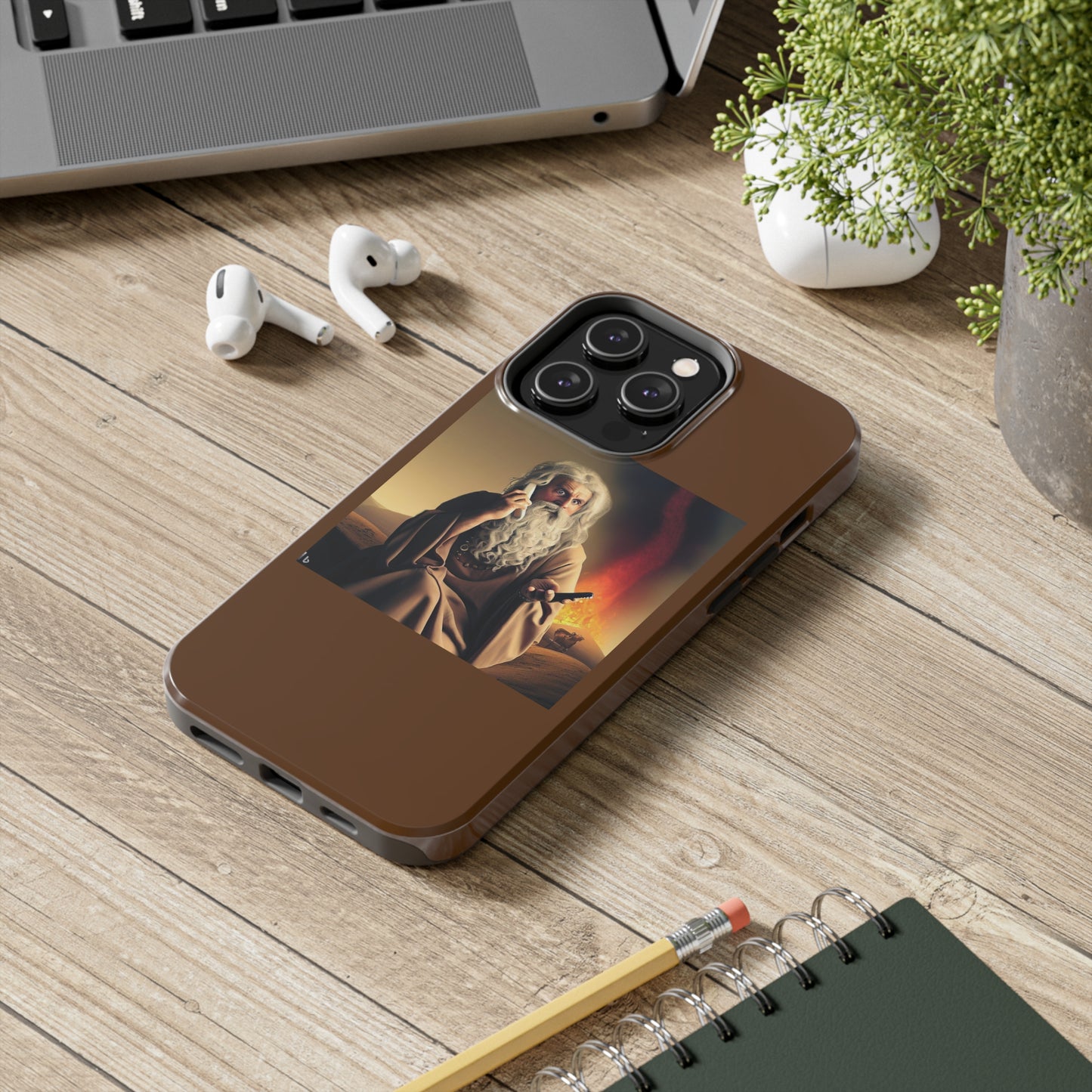 AImagination Collection iPhone Tough Case - "Warning Ignored" - The God Ball Originals by Chris Rabalais (2024)