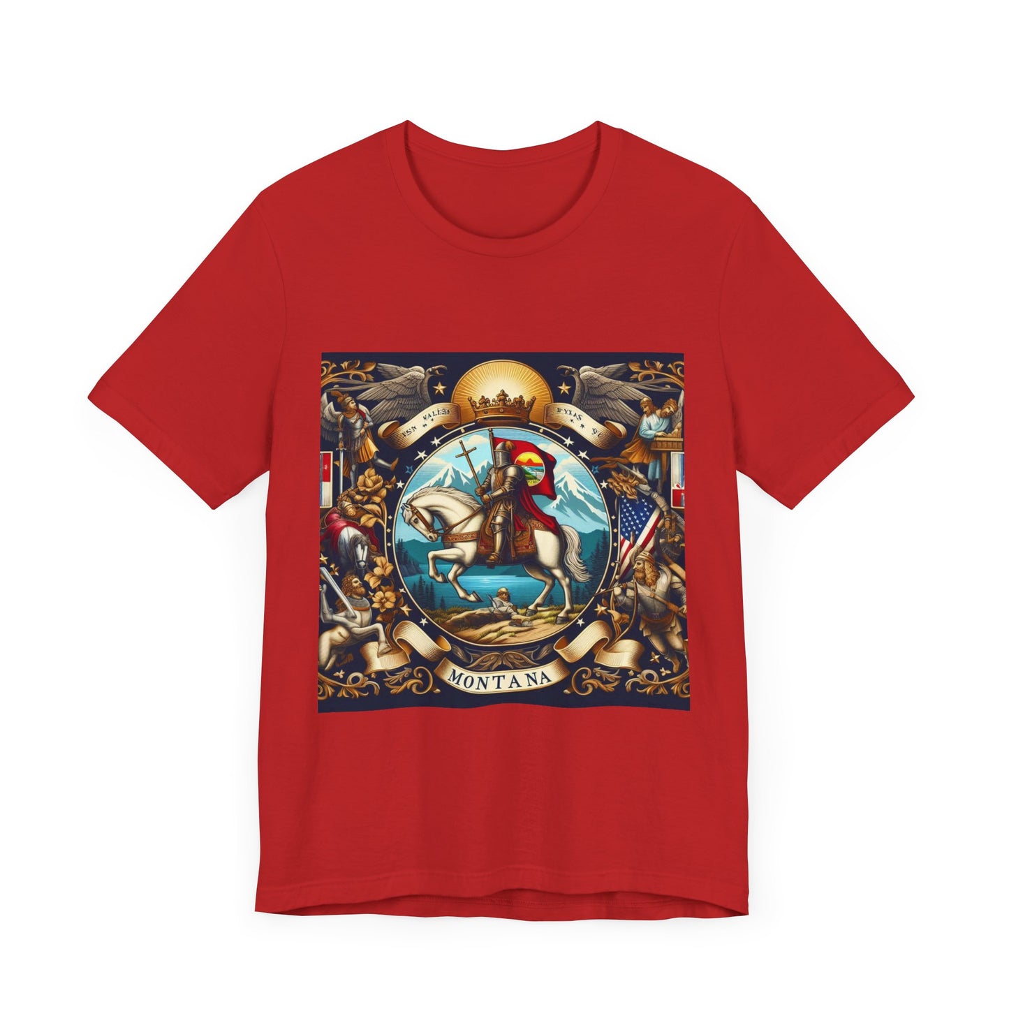 Montana Vintage Christian Crusader - Unisex Jersey Tee - USA - 100% Charity Benefit - The God Vote Collection by Chris Rabalais
