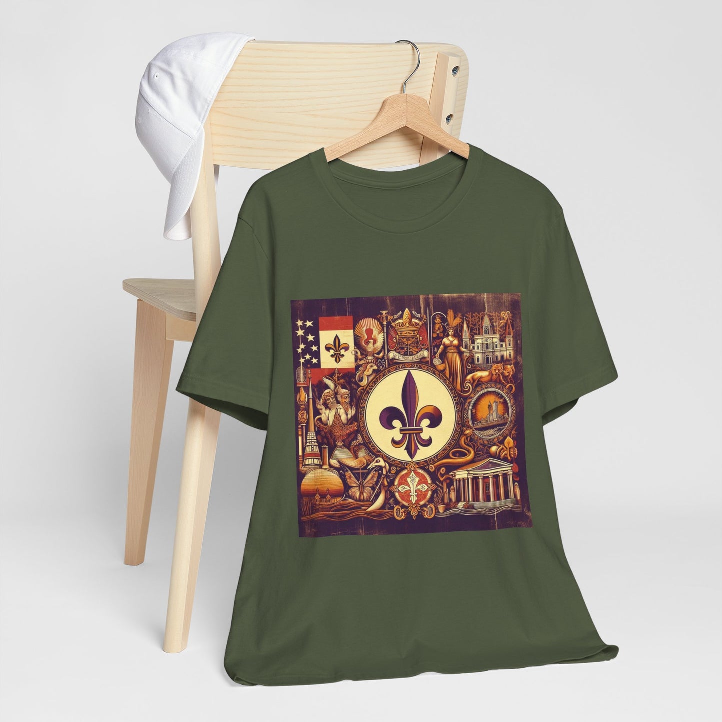Louisiana Vintage Christian Crusader - Unisex Jersey Tee - USA - 100% Charity Benefit - The God Vote Collection by Chris Rabalais