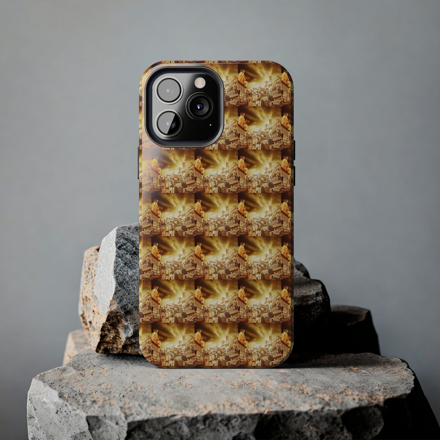 AImagination Collection Apple iPhone Tough Case - "The Golden Kingdom" - The God Ball Originals by Chris Rabalais