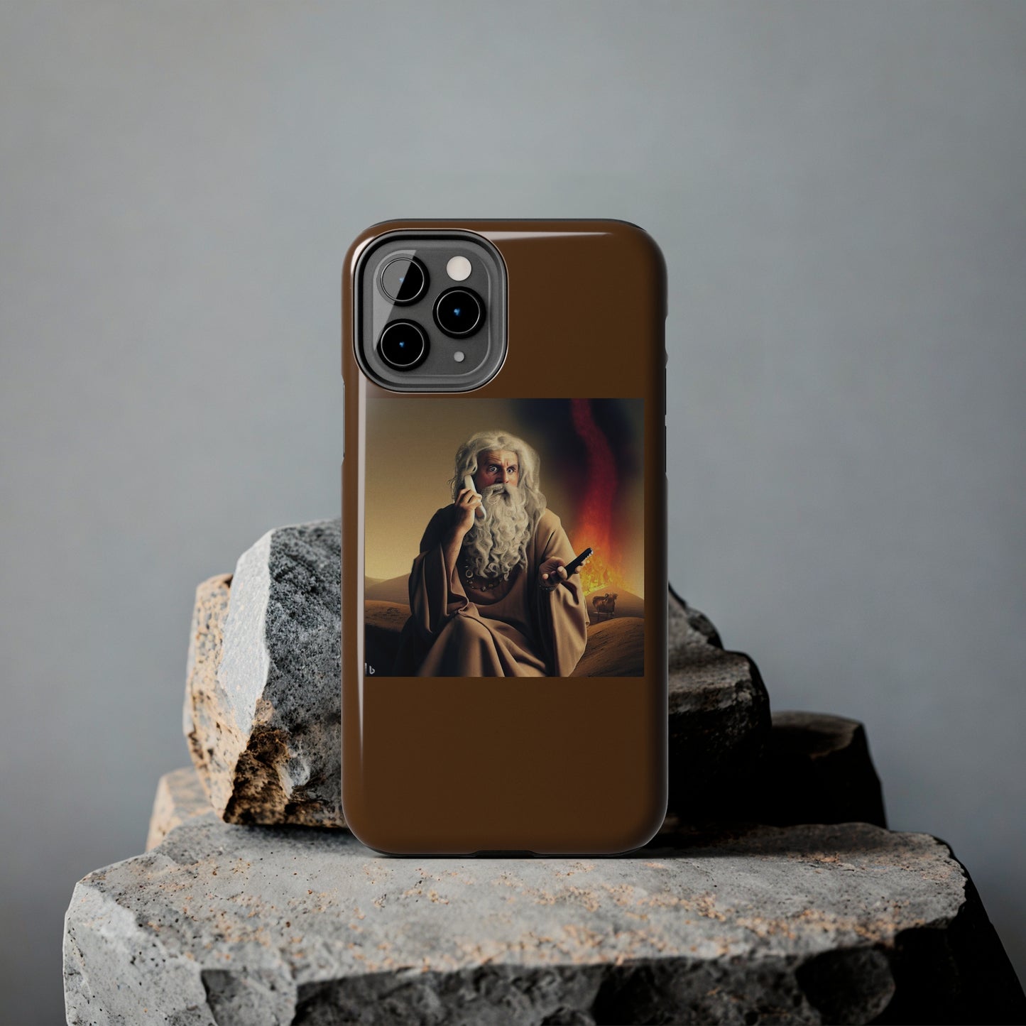 AImagination Collection iPhone Tough Case - "Warning Ignored" - The God Ball Originals by Chris Rabalais (2024)