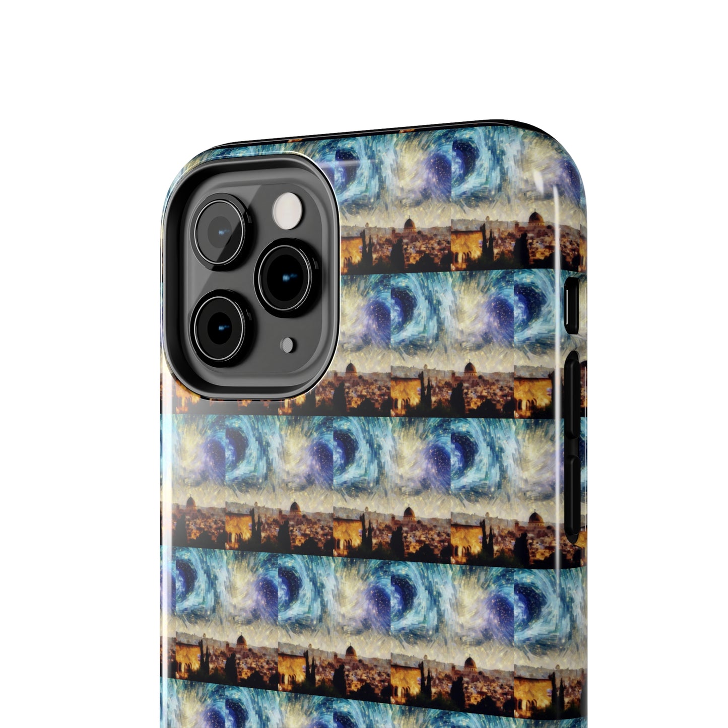 AImagination Collection iPhone Tough Case - "Starry Jerusalem" - The God Ball Originals by Chris Rabalais (2024)