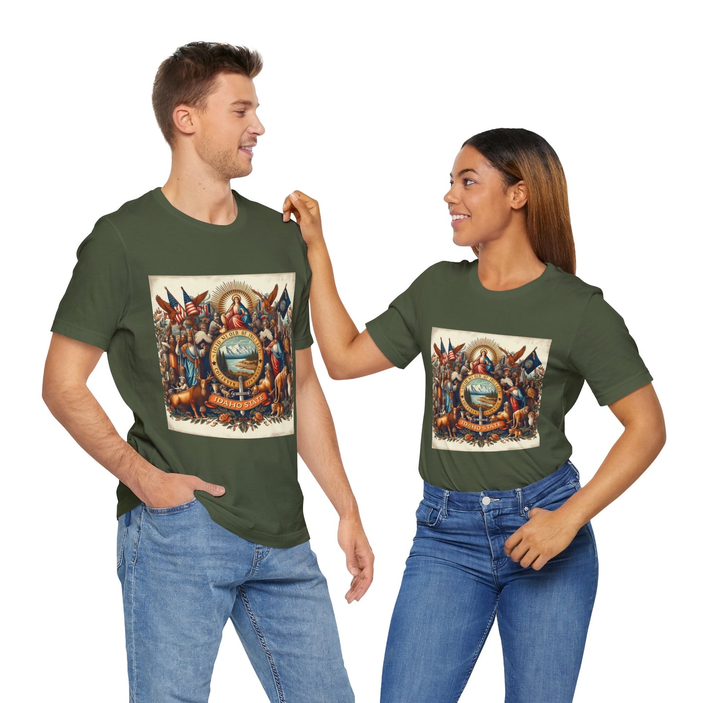 Idaho Vintage Christian Crusader - Unisex Jersey Tee - USA - 100% Charity Benefit - The God Vote Collection by Chris Rabalais