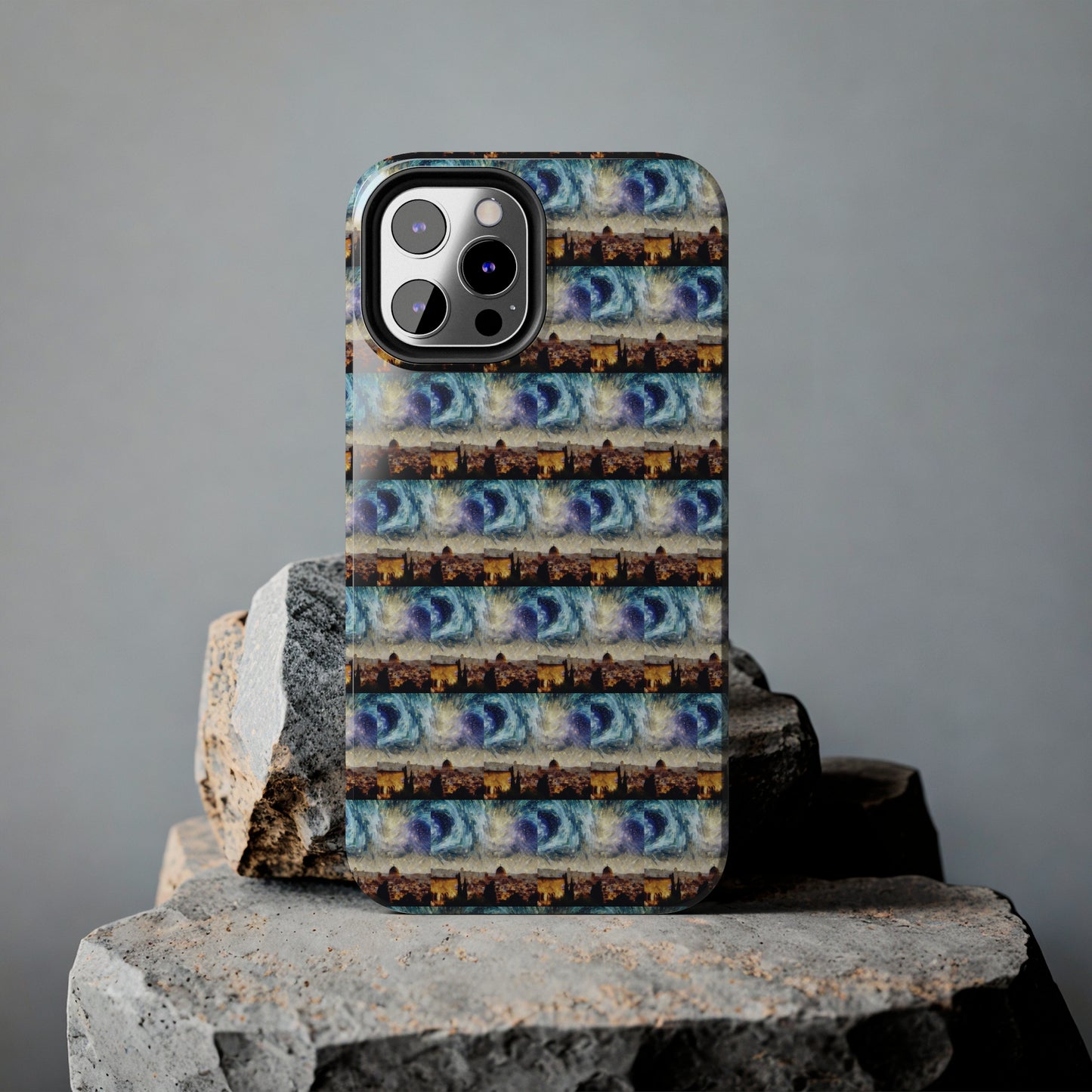 AImagination Collection iPhone Tough Case - "Starry Jerusalem" - The God Ball Originals by Chris Rabalais (2024)