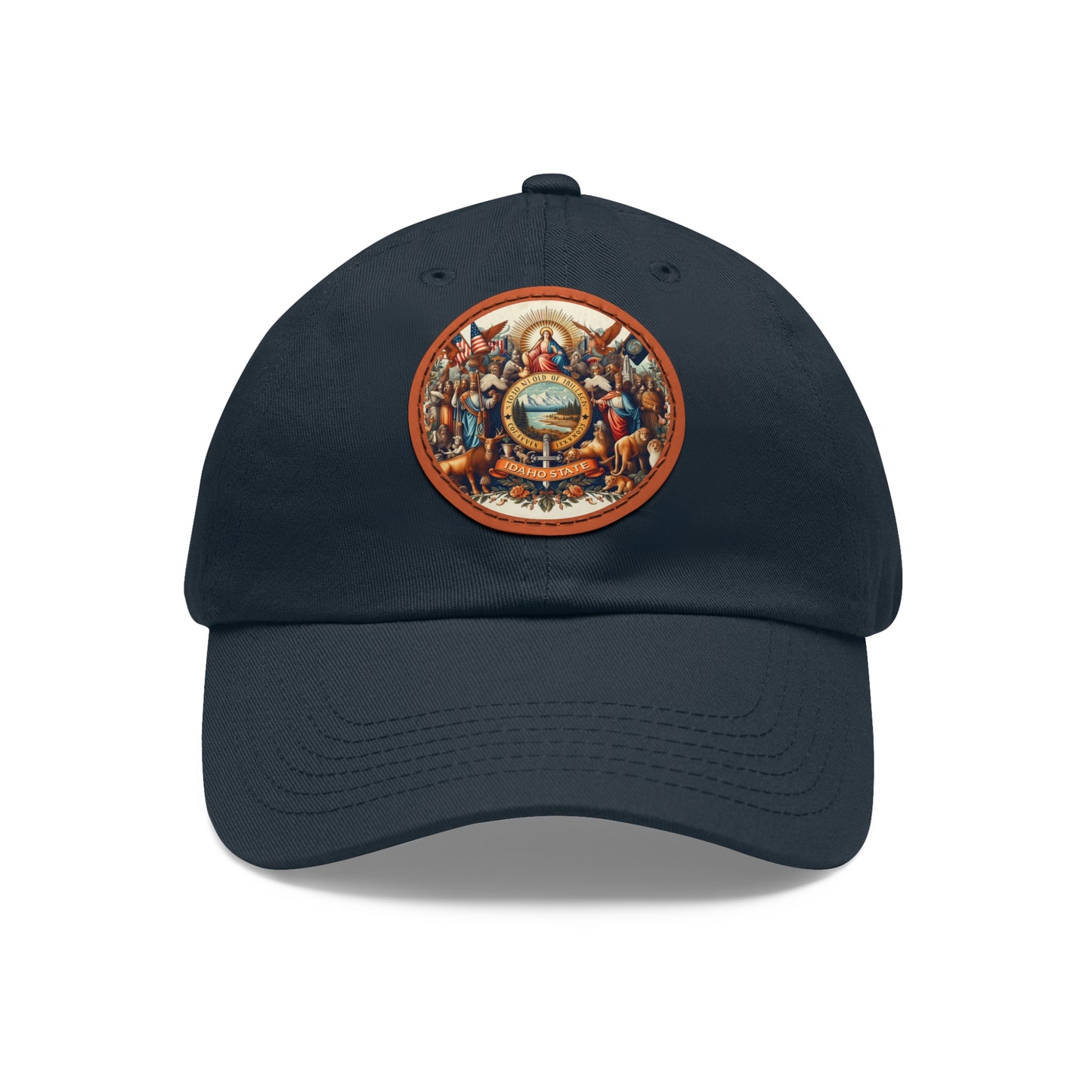 Idaho Vintage Christian Crusader Campaign Hat - Chino Twill Leather Logo - 100% Charity - The God Vote Collection by Chris Rabalais