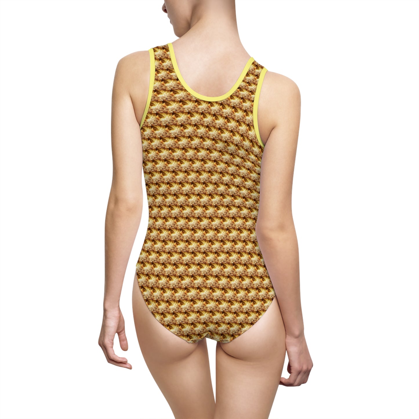 AImagination Women's Classic One-Piece Swimsuit - "The Golden Kingdom" - The God Ball Originals by Chris Rabalais (2024)