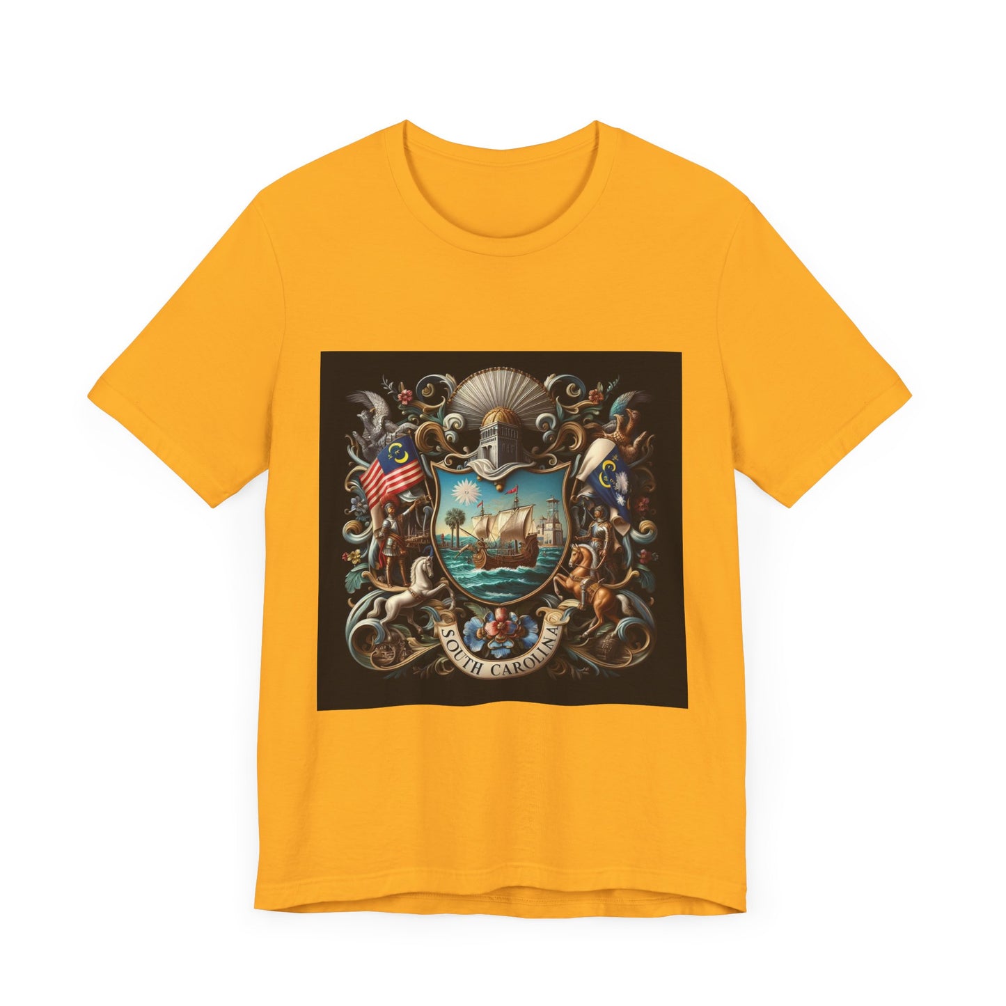 South Carolina Vintage Christian Crusader - Unisex Jersey Tee - USA - 100% Charity Benefit - The God Vote Collection by Chris Rabalais