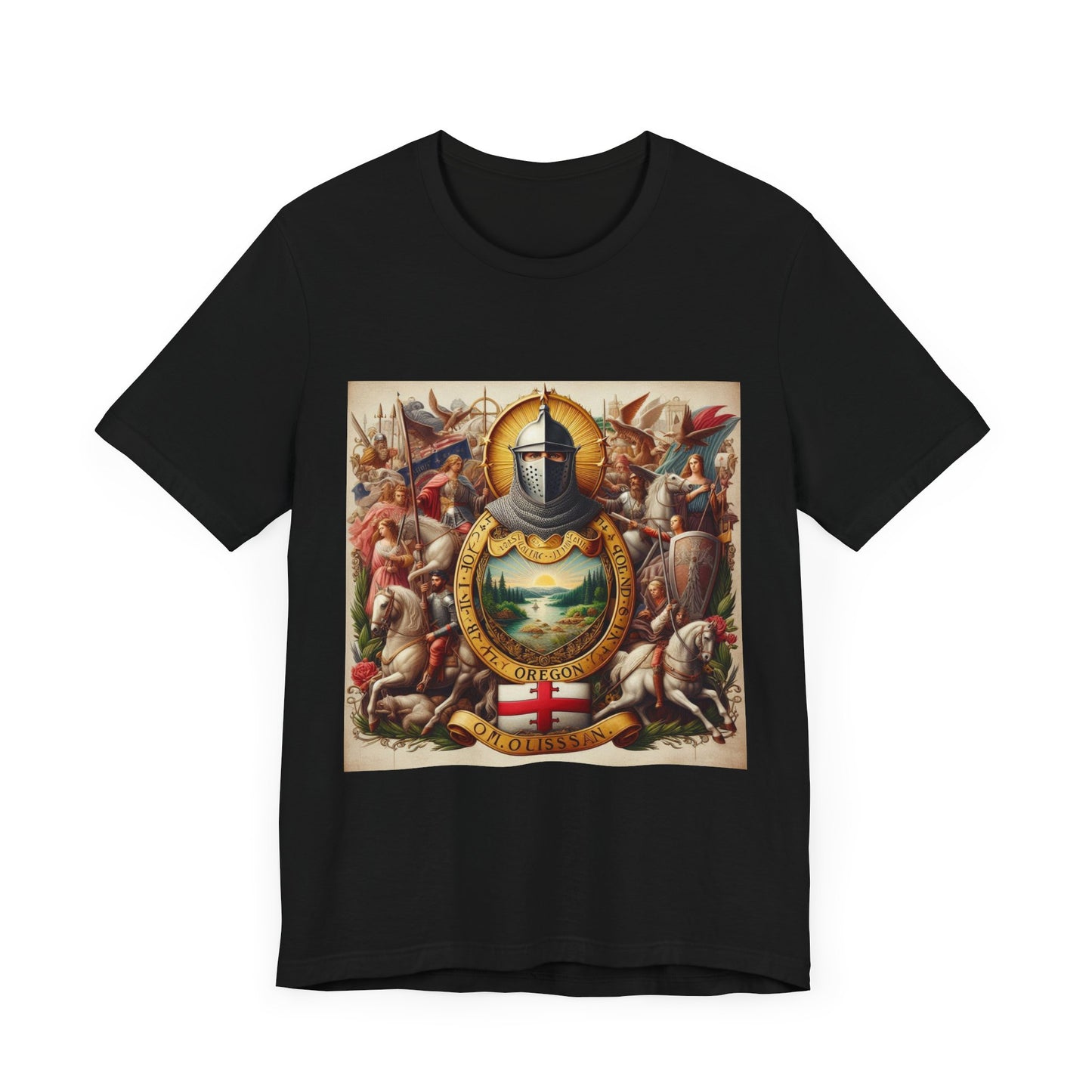 Oregon Vintage Christian Crusader - Unisex Jersey Tee - USA - 100% Charity Benefit - The God Vote Collection by Chris Rabalais