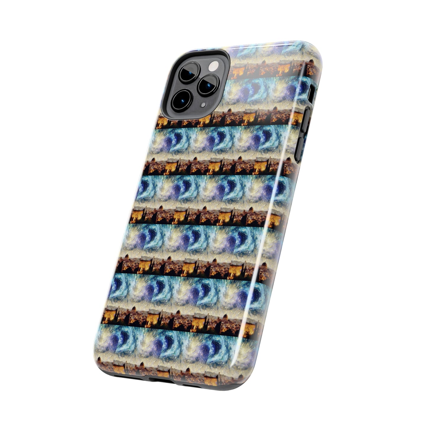 AImagination Collection iPhone Tough Case - "Starry Jerusalem" - The God Ball Originals by Chris Rabalais (2024)