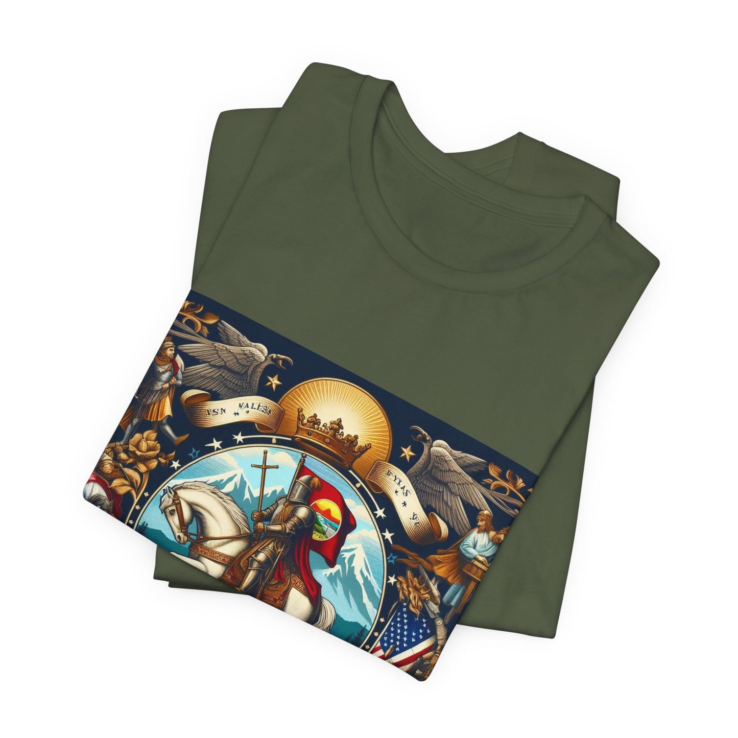 Montana Vintage Christian Crusader - Unisex Jersey Tee - USA - 100% Charity Benefit - The God Vote Collection by Chris Rabalais